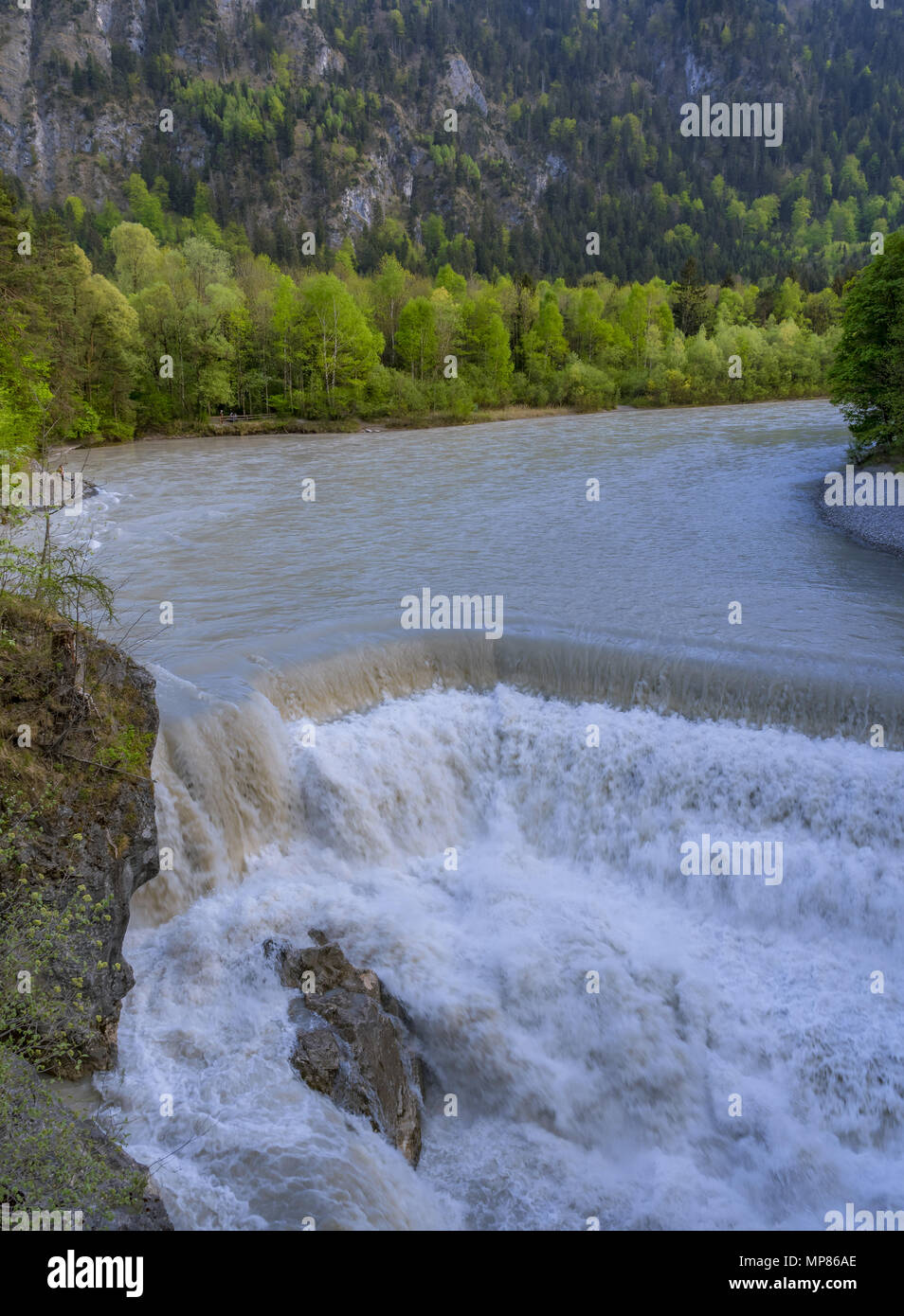 Lech fällt, Füssen, Bayern, Deutschland Stockfoto