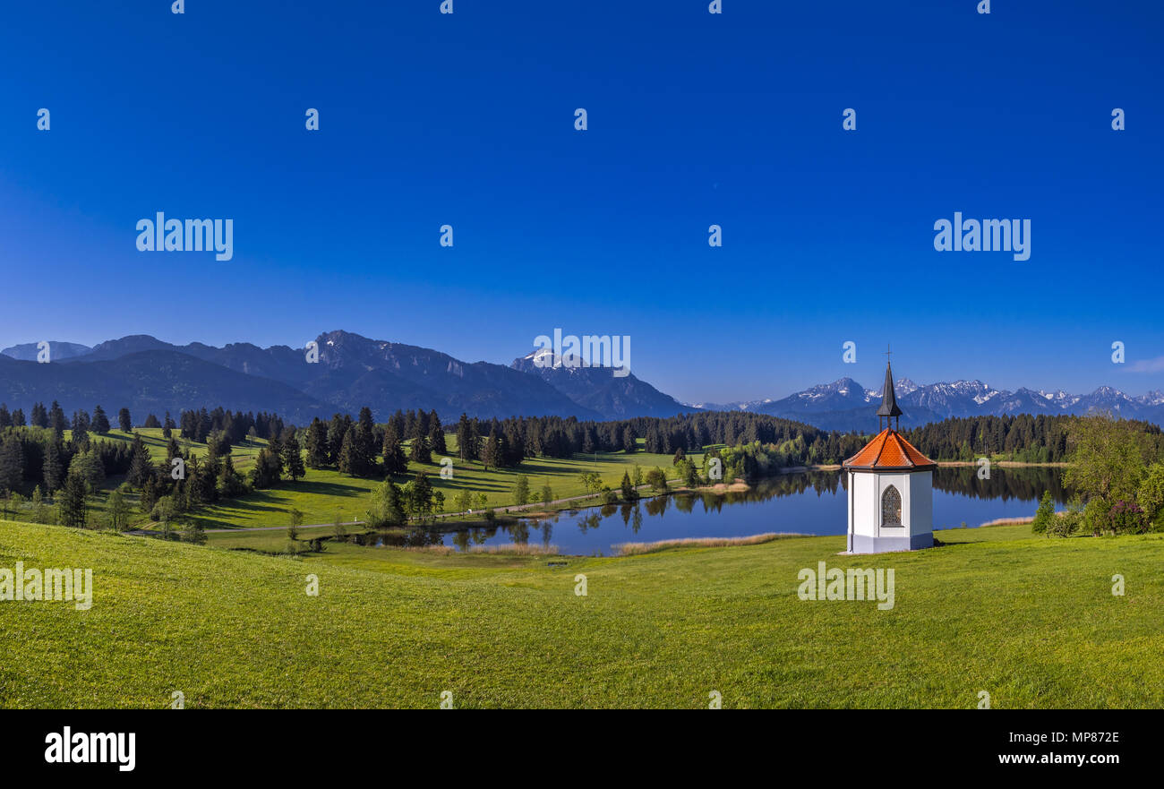 Hergratsrieder See, Bayern, Deutschland Stockfoto