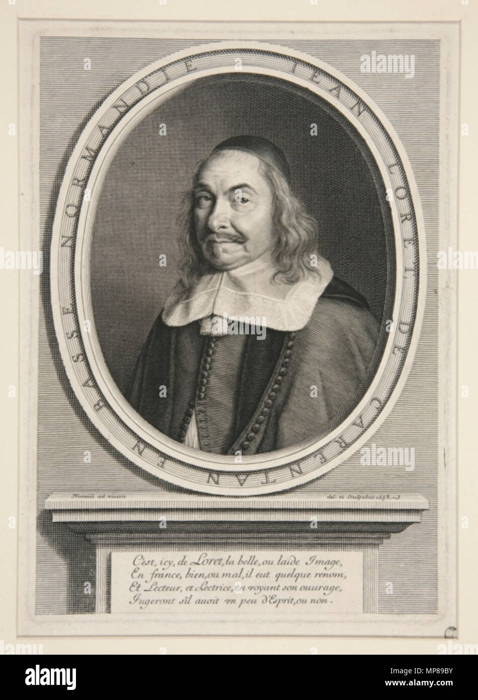 . Jean Loret (1595-1665). 1658. 710 Jean Loret von Robert Nanteuil Stockfoto