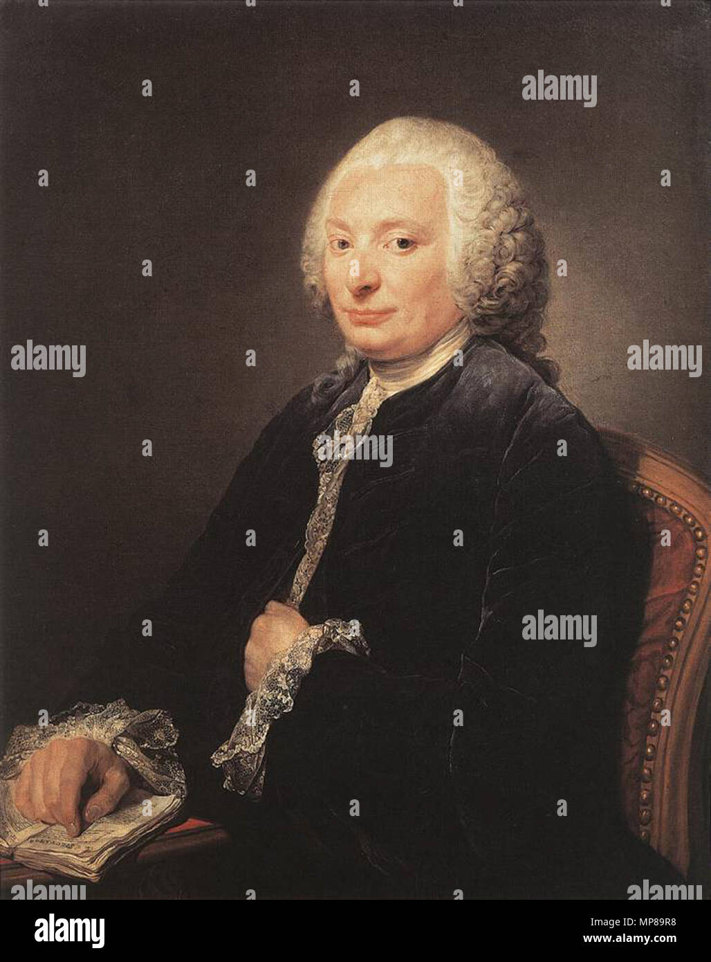 Porträt von George Gougenot de Croissy (1721-1796) ca. 1758. 712 Jean-Baptiste Greuze - Porträt von George Gougenot de Croissy-WGA10665 Stockfoto