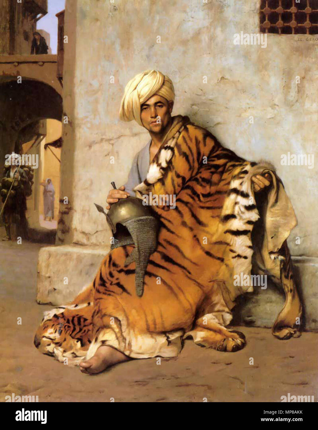 715 Jean-Léon Gérôme 016 Pelt Stockfoto