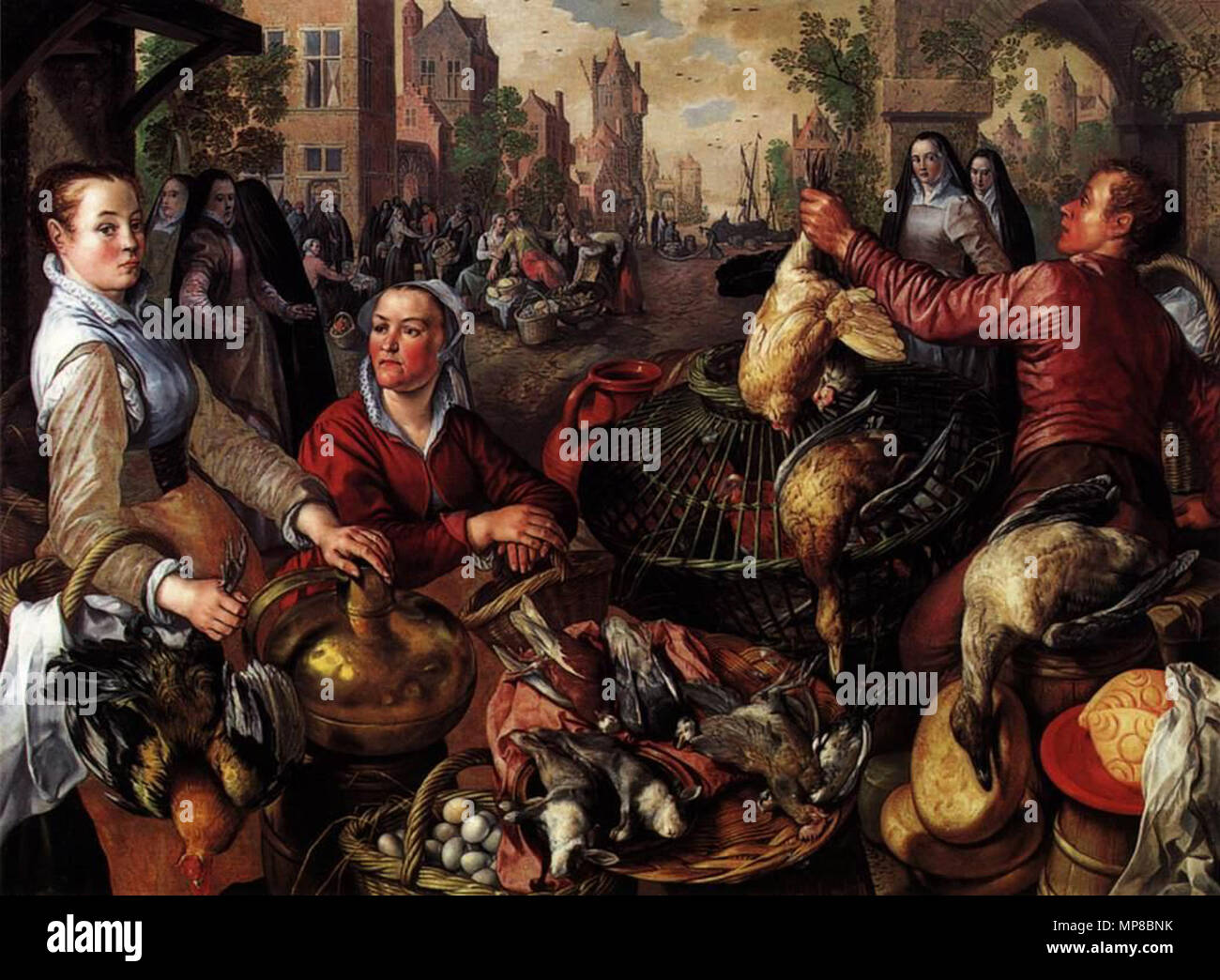 Die vier Elemente: Luft 1570. 720 Joachim Beuckelaer - Die vier Elemente - Luft - WGA 02109 Stockfoto