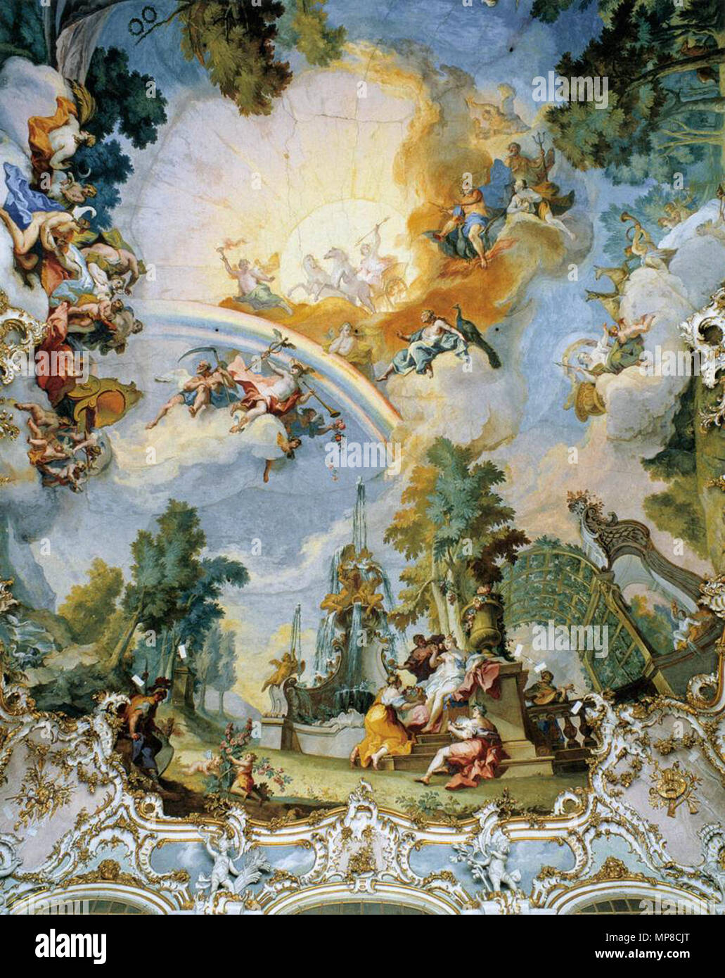 Die Nymphe, als Symbol des Schlosses Nymphenburg 1757. 723 Johann