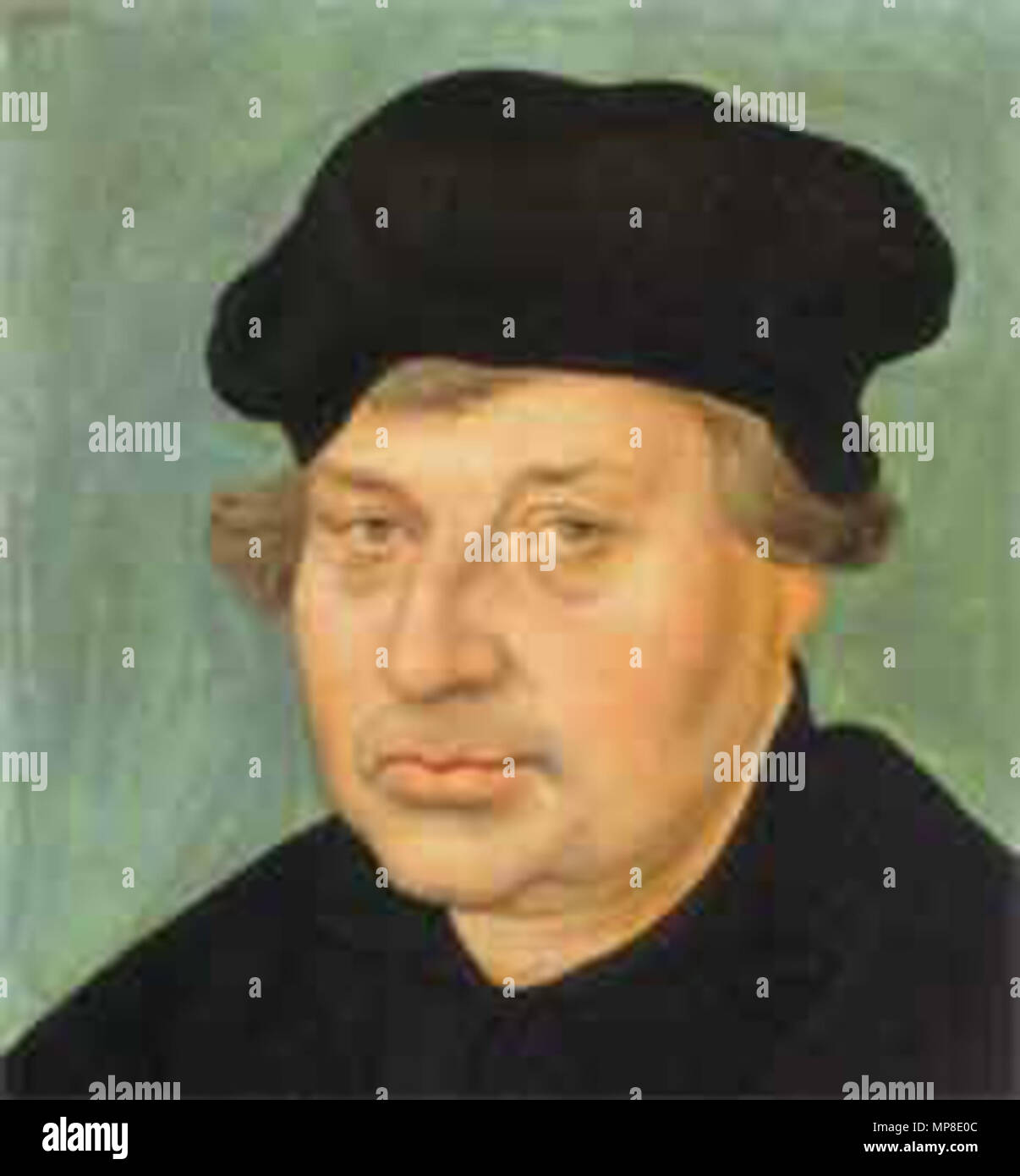 English: Johannes Bugenhagen; Öl auf rotbuchenholz von Lucas Cranach d. Ä 6 Mai 2005 (das Datum des Uploads). 728 Johannes Bugenhagen von Lucas Cranach d. Stockfoto