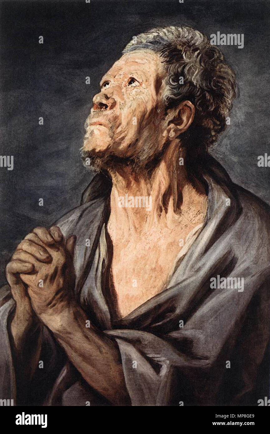 . Englisch: Ein Apostel. zwischen 1623 und 1625. Jacob Jordaens (1593-1678) Alternative Namen Jacques Jordaens,... Beschreibung flämischen Maler, Zeichner, Grafiker und Tapeten designer Datum der Geburt / Tod 19. Mai 1593 (Taufen) vom 18. Oktober 1678 Ort der Geburt / Todes Antwerpen Antwerpen Arbeiten Zeitraum 1607-1678 Arbeit Standort Antwerpen (1607-1678), Den Haag (1649-1652), Amsterdam (1660), Utrecht (1660) Kontrolle: Q 270658 VIAF: 34465050 ISNI: 0000 0001 0886 2260 ULAN: 500012431 79108868 LCCN: n NLA: 36541101 WorldCat 738 Jordaens Apostel Stockfoto