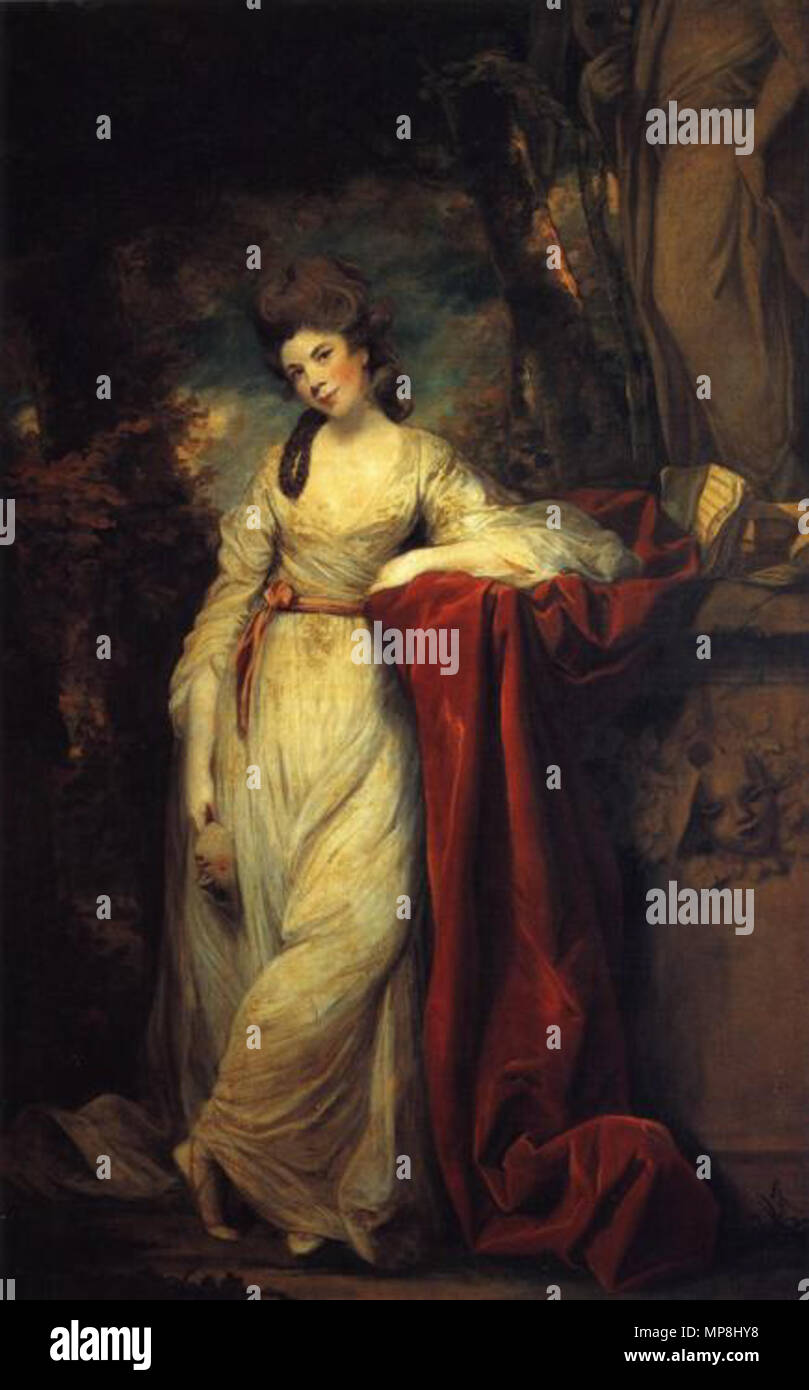 Portrait von Frau Abington (1737-1815), britische Schauspielerin 1764-1773. 744 Joshua Reynolds - Frau Abington Stockfoto