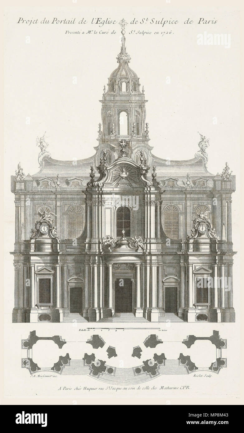 753 Juste-Aurèle Meissonnier, Saint-Sulpice Stockfoto