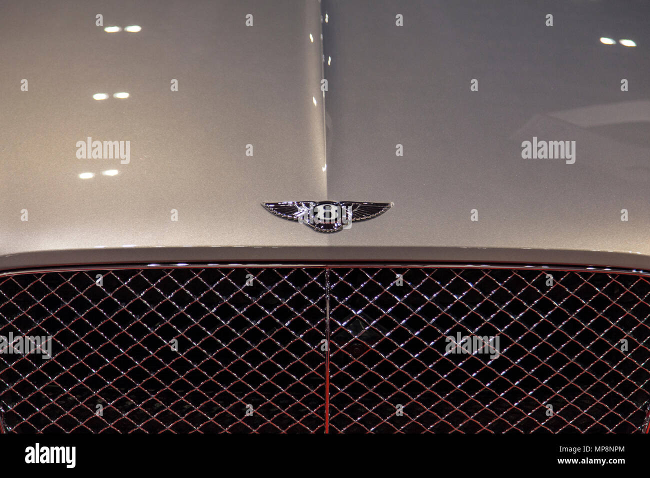 LONDON, UK, 18. MAI 2018: ein Bentley Auto am confused.com London Motor Show im Excel Convention Center. Die Show ist der größte britische Automotive Stockfoto