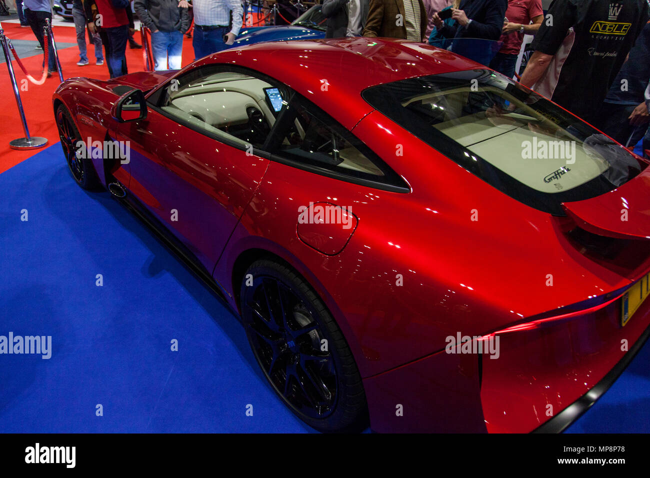 LONDON, UK, 18. MAI 2018: Sport Auto am confused.com London Motor Show im Excel Convention Center. Die Show ist der größte britische Automotive r Stockfoto