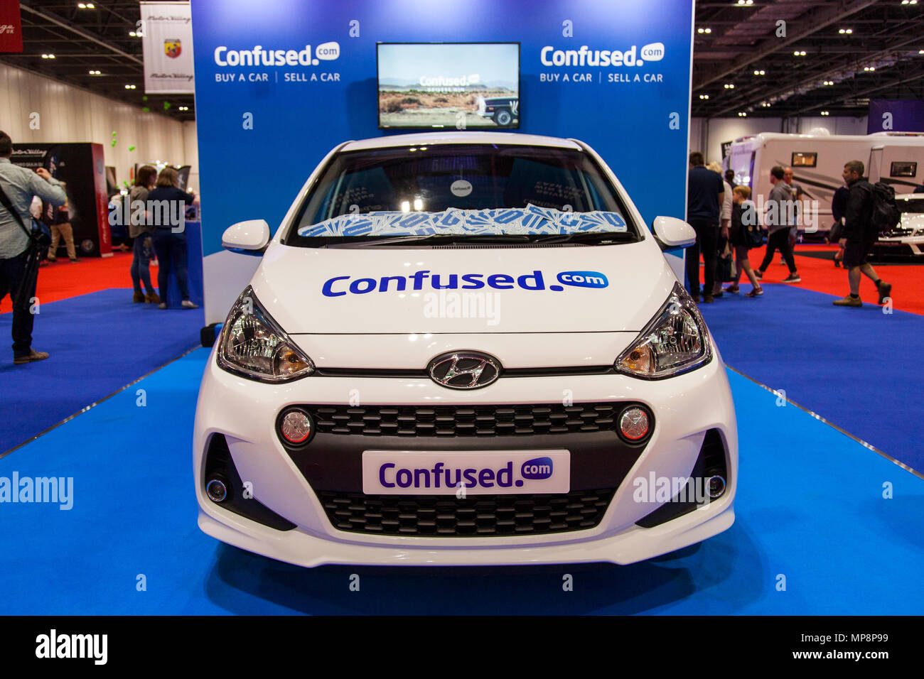 LONDON, UK, 18. Mai 2018: Die confused.com London Motor Show im Excel Convention Center. Die Show ist der größte britische Automobil Handel Veranstaltung Stockfoto