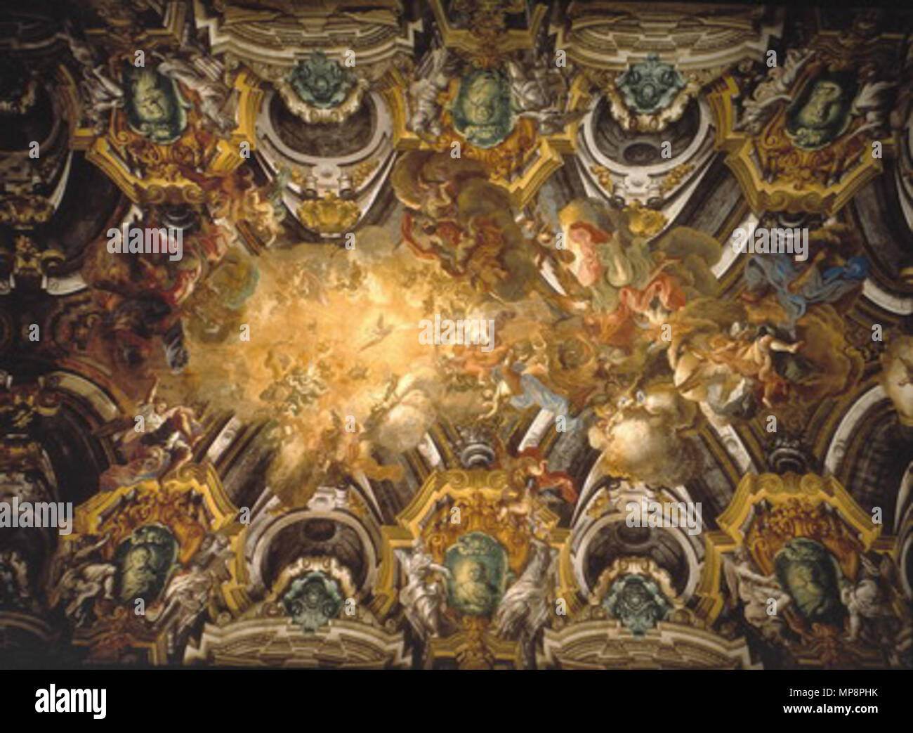 . Englisch: Dach der Sansevero Kapelle in Neapel. Italiano: Volta della Cappella Sansevero, Napoli. 8 Mai 2007, 12:37:26. Unbekannt 1244 Volta della Cappella Sansevero Stockfoto