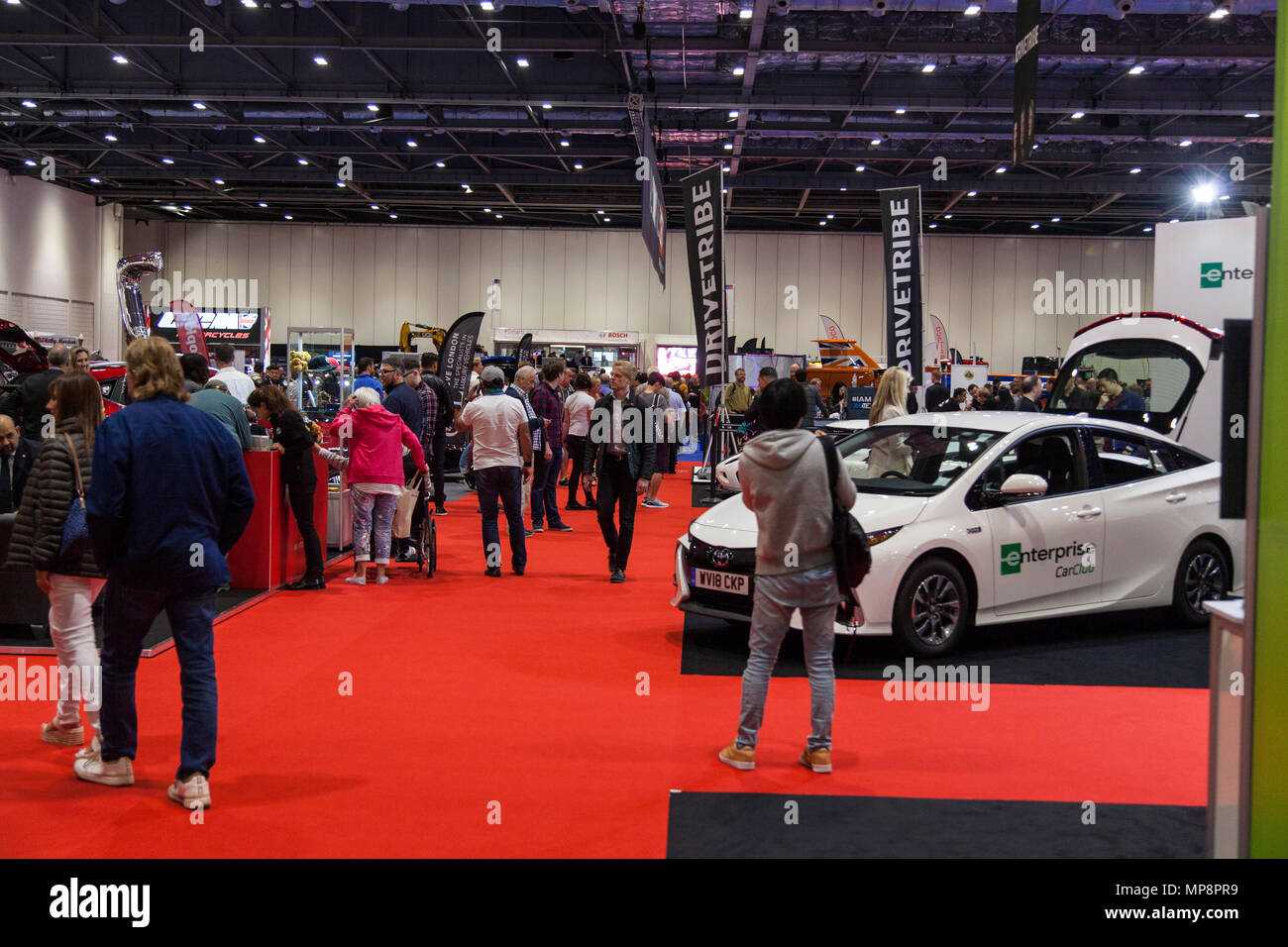 LONDON, UK, 18. Mai 2018: Die confused.com London Motor Show im Excel Convention Center. Die Show ist der größte britische Automobil Handel Veranstaltung Stockfoto
