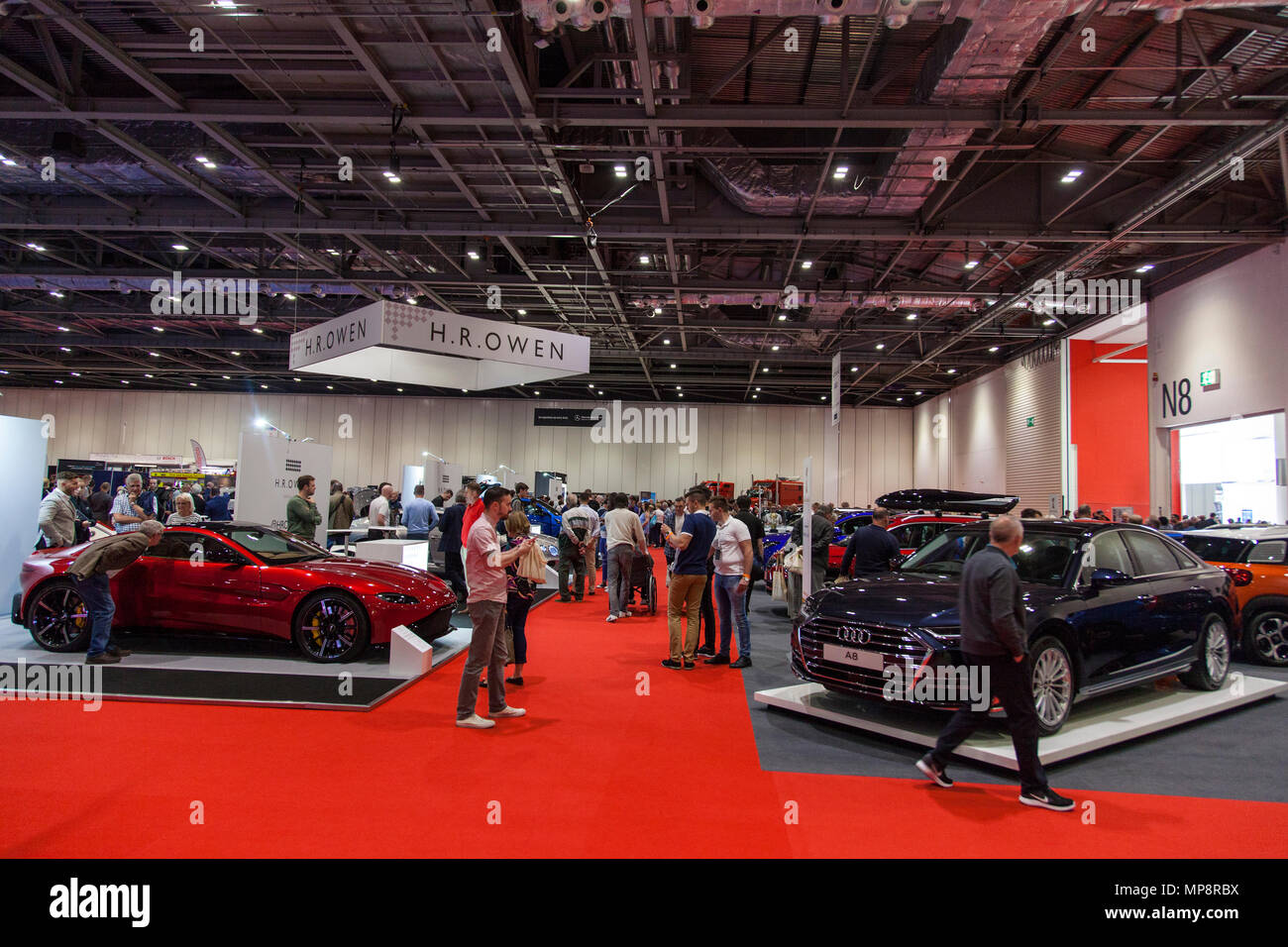 LONDON, UK, 18. Mai 2018: Die confused.com London Motor Show im Excel Convention Center. Die Show ist der größte britische Automobil Handel Veranstaltung Stockfoto