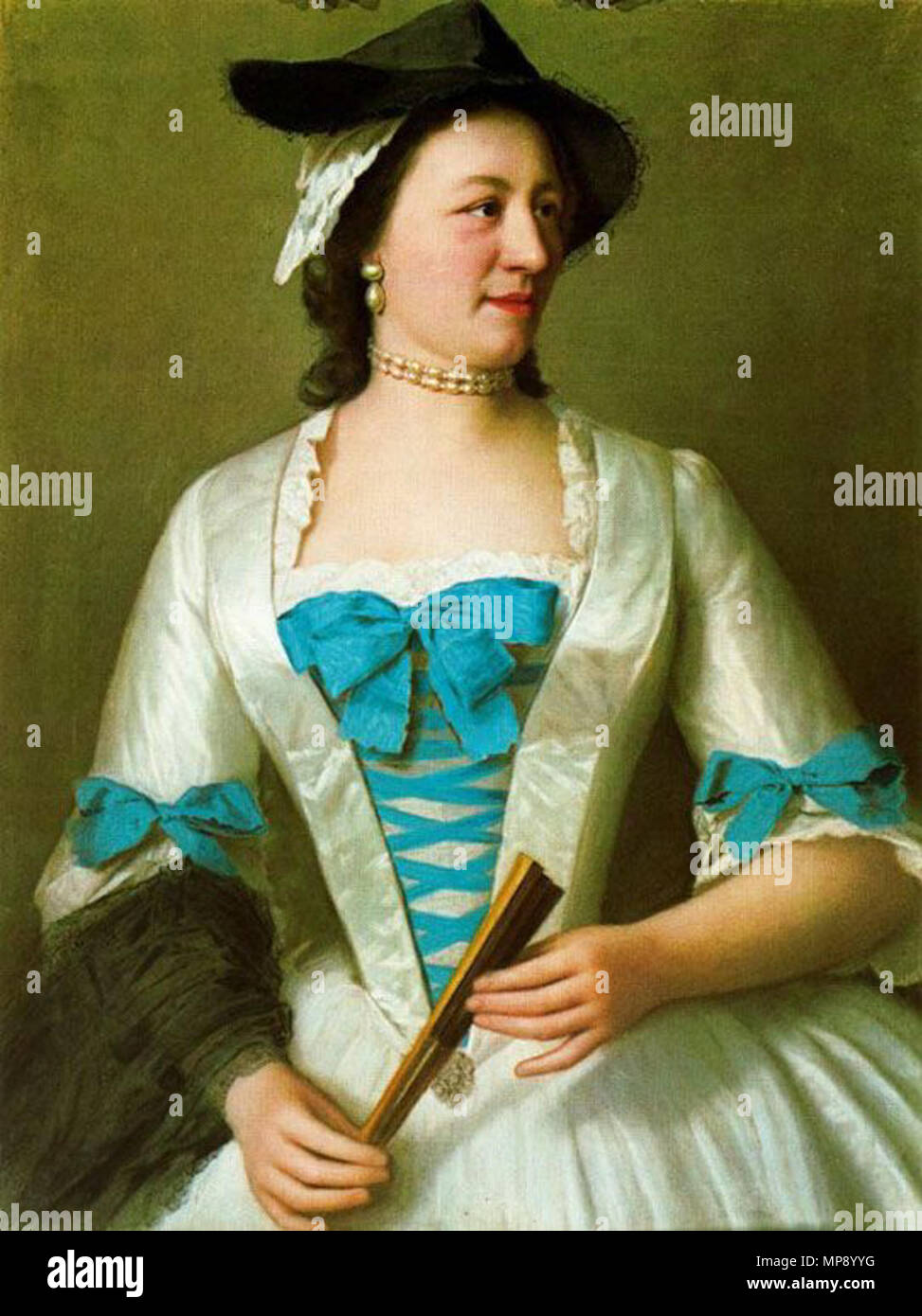 Englisch: Lady Tyrell. Englisch: Jeanne-Elisabeth de Sellon (1705-1749), Frau Tyrell, echtgenote van Sir Charles Tyrell. ca. 1746 (1738-1742). 789 Dame Tyrell Stockfoto