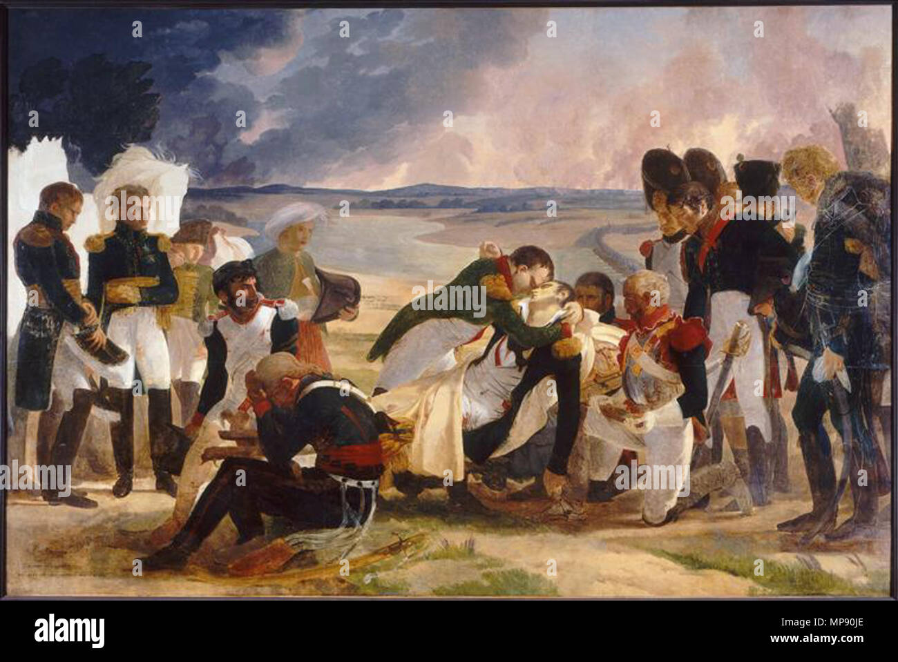 792 Guérin - La Mort du Maréchal Lannes, duc de Montebello. Stockfoto