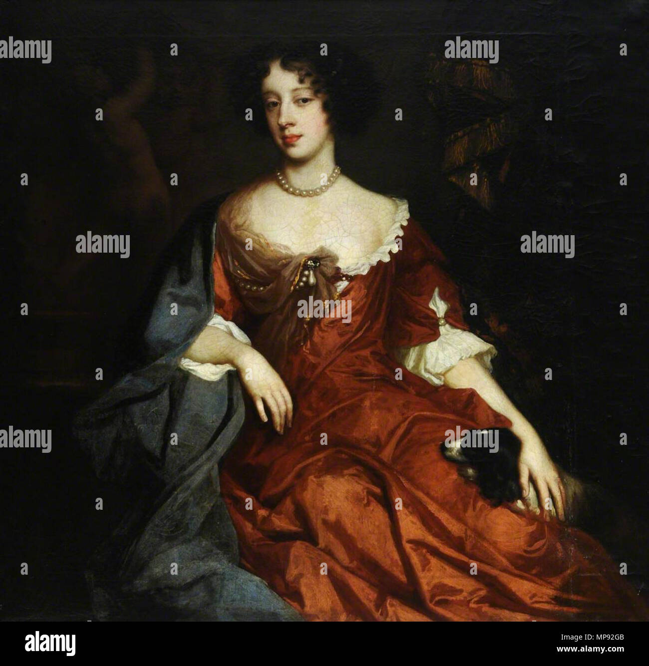 Maria von Modena (1658-1718) 1678. 801 Lely, Studio von - Maria von Modena - Hardwick Hall Stockfoto