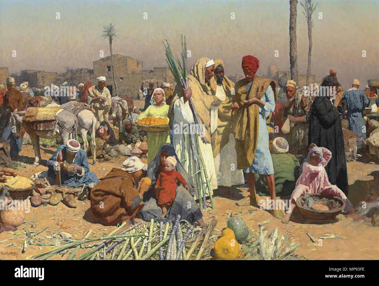 804 Leopold Carl Müller-Markt in Unterägypten Stockfoto