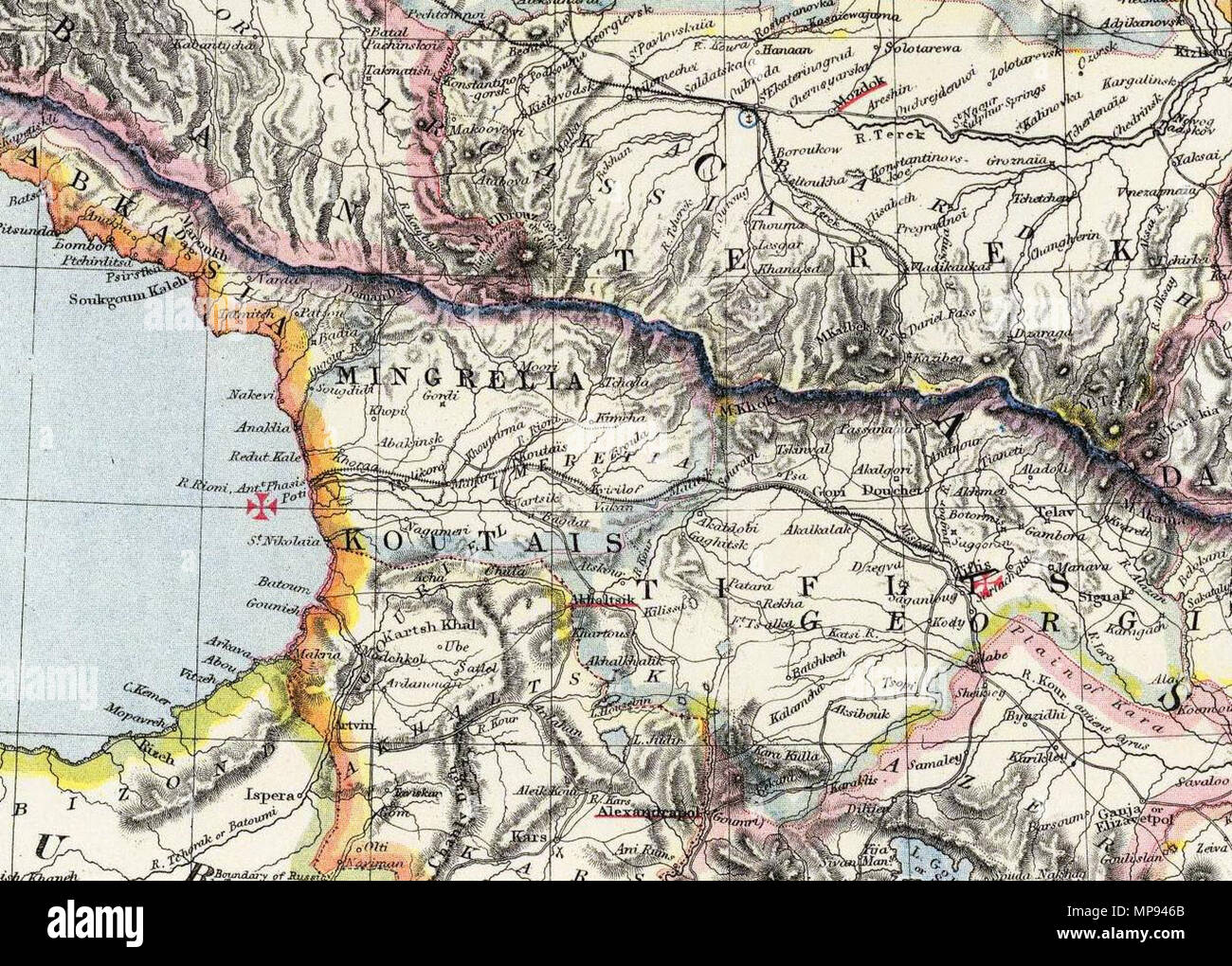 . Englisch: Russland. Nr. 9. Letts der beliebten Atlas. Letts, Sohn & Co. Limited, London. (1883). 1883. Letts, Sohn & Co (1803-1873) 807 Letts, Sohn &Amp; Co. Russland 9. 1883 (B) Stockfoto