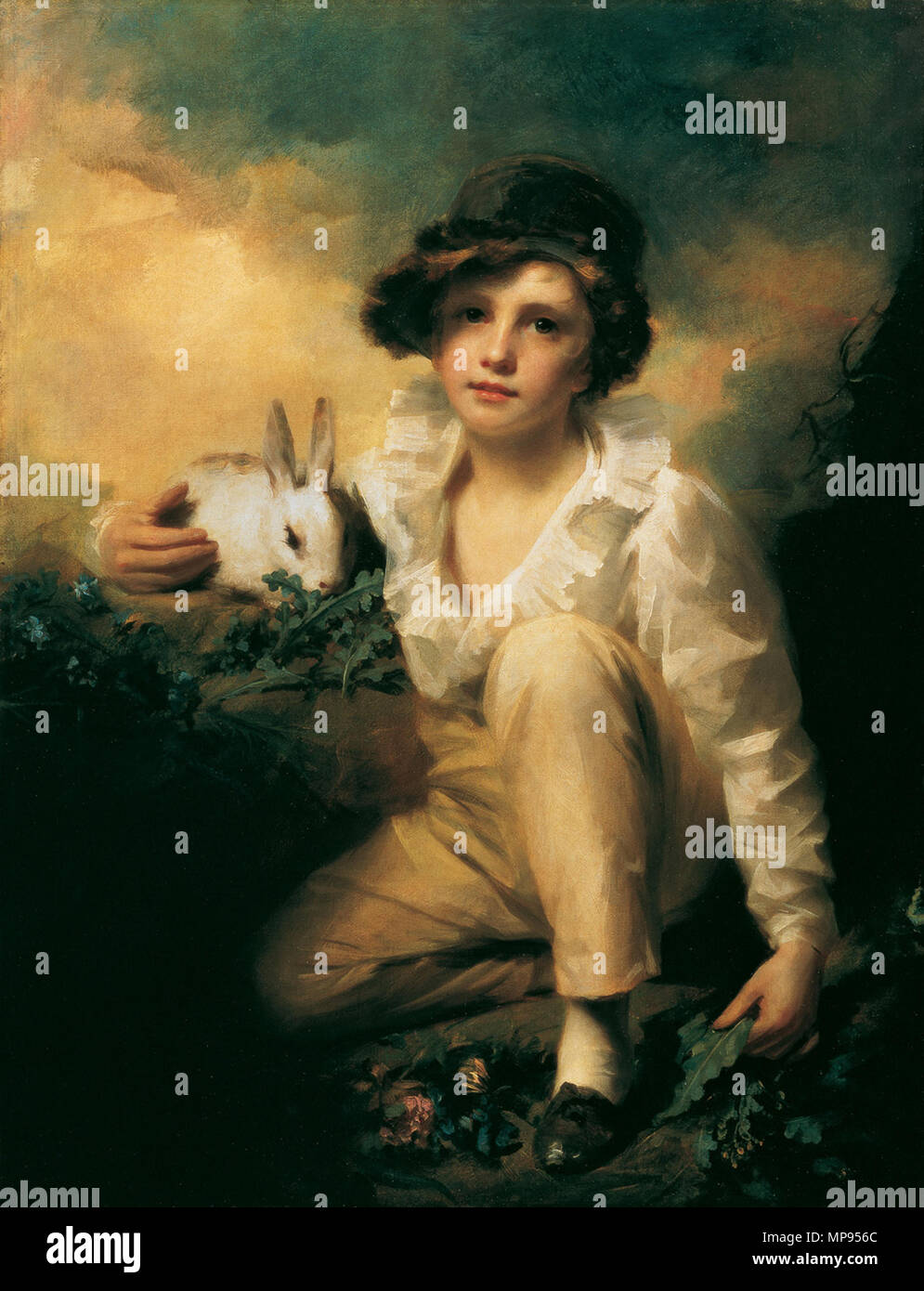 DUMONT ART 22 S40 Englisch: Junge und Kaninchen 1814. 1037 Raeburn, Henry - Junge und Kaninchen - 1814 Stockfoto