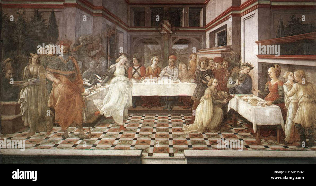 Fra Filippo Lippi Das Gastmahl Des Herodes Fresko Florenz Prato fra-filippo-lippi-das-gastmahl-des-herodes-fresko-florenz-prato