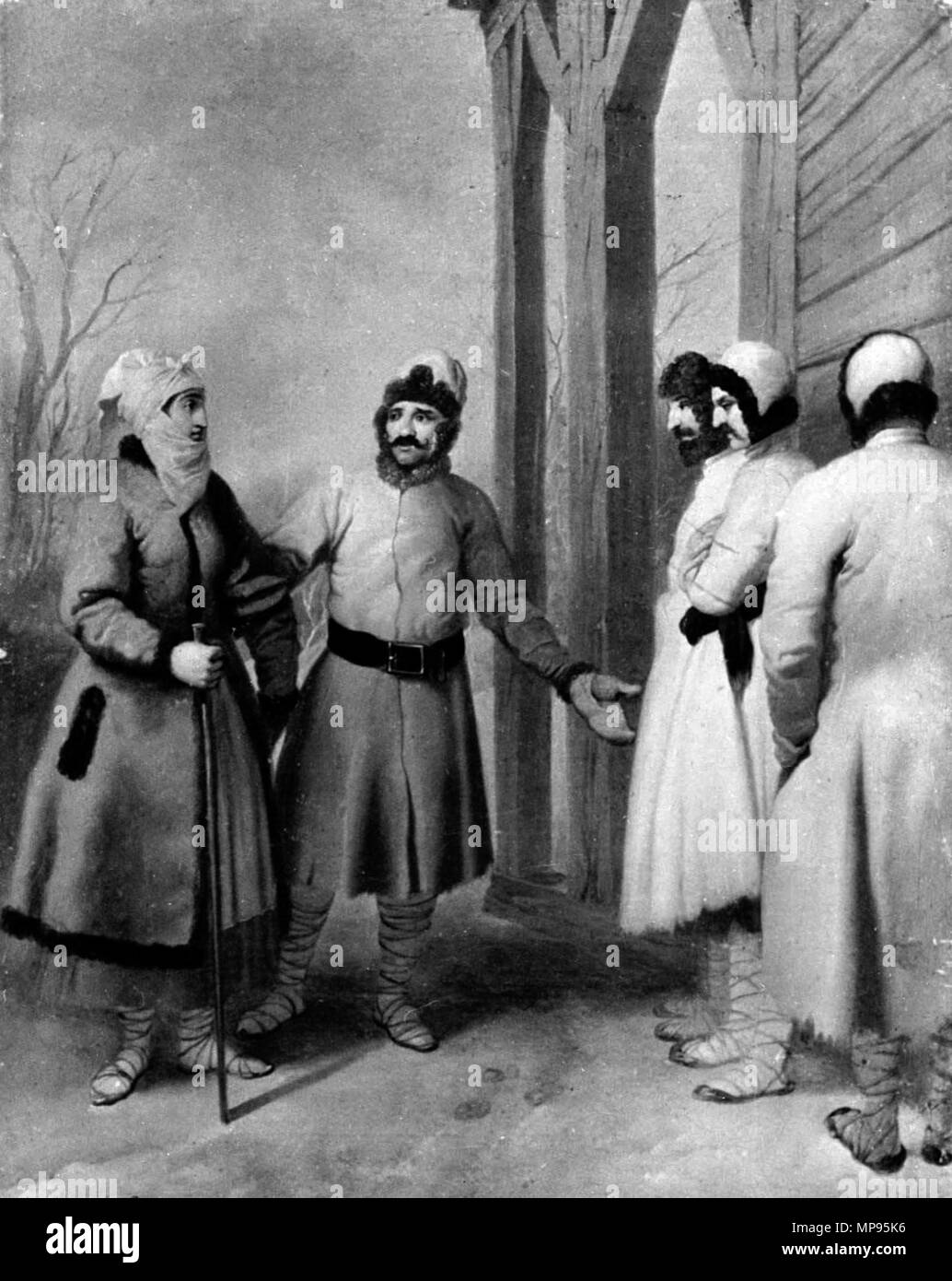 . Русский: черно - Белая версия картины Франциска Литовские крестьяне Смуглевича'' из Художественного музея Вильнюс Литвы, Englisch: Malerei graustufenvariante "litauischen Bauern von Franciszek Smuglewicz Polski: Wersja czarno-biała obrazu Chłopi litewscy Smuglewicza Franciszka''. 1875. Workshop von Franciszek Smuglewicz (1745 - 1807) Alternative Namen Pranciškus Smuglevičius Beschreibung polnische Maler und Zeichner Geburtsdatum / Tod vom 6. Oktober 1745 18. September 1807 Ort der Geburt / Todes Warschau Vilnius Arbeitsort Rom (1763-1784), Warschau (1784-1795), Vilnius (1795-1807) Autorisierten Stockfoto