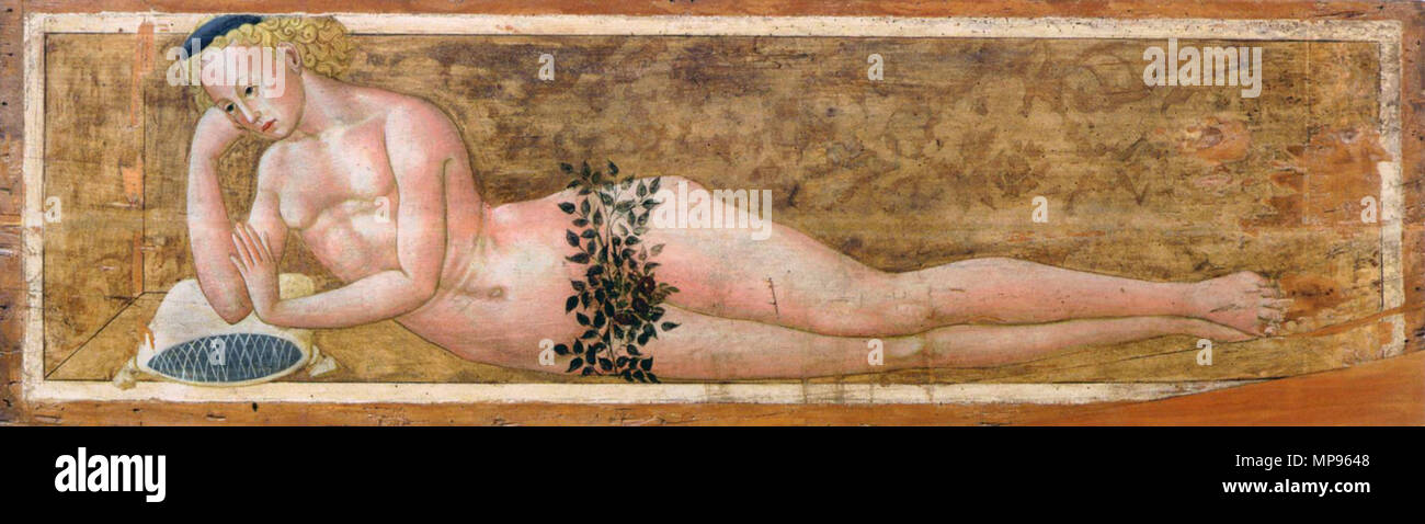 Chaises Jugend erste Hälfte 15. Jahrhundert. 815 Lo Marittima mit stützenden Jugend - WGA 20987 Stockfoto