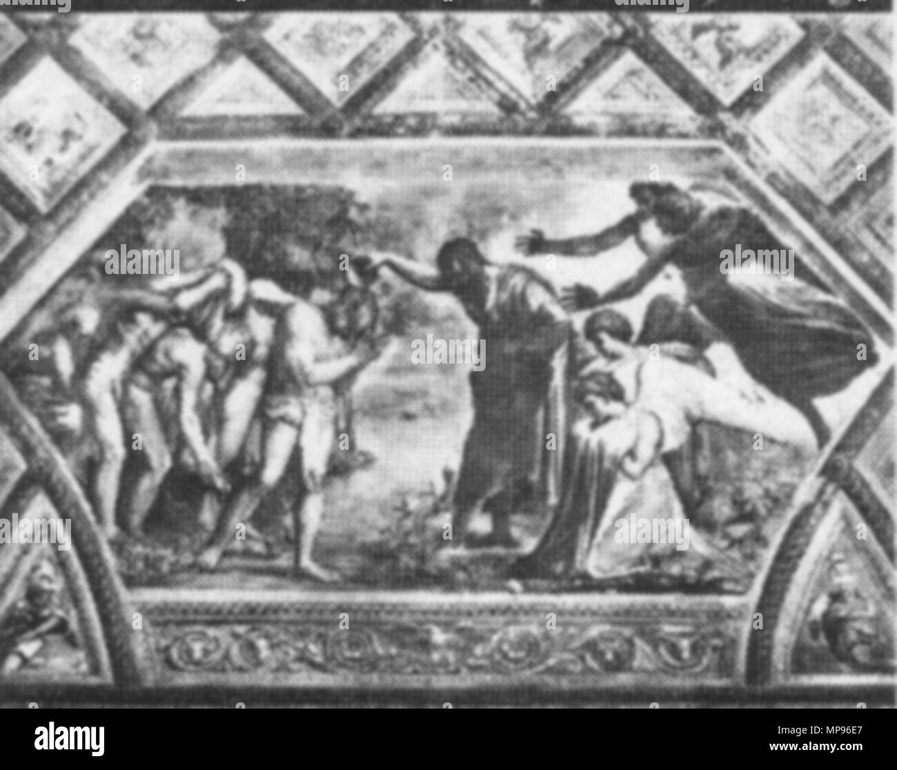 . RAFFAELLO Sanzio Dekoration der Loggia im Freien Palazzi Pontifici, Vatikan. Zwischen 1518 und 1519 siehe Dateiname oder Kategorie 817 Loggia di Raffaello, 13., 03. Stockfoto