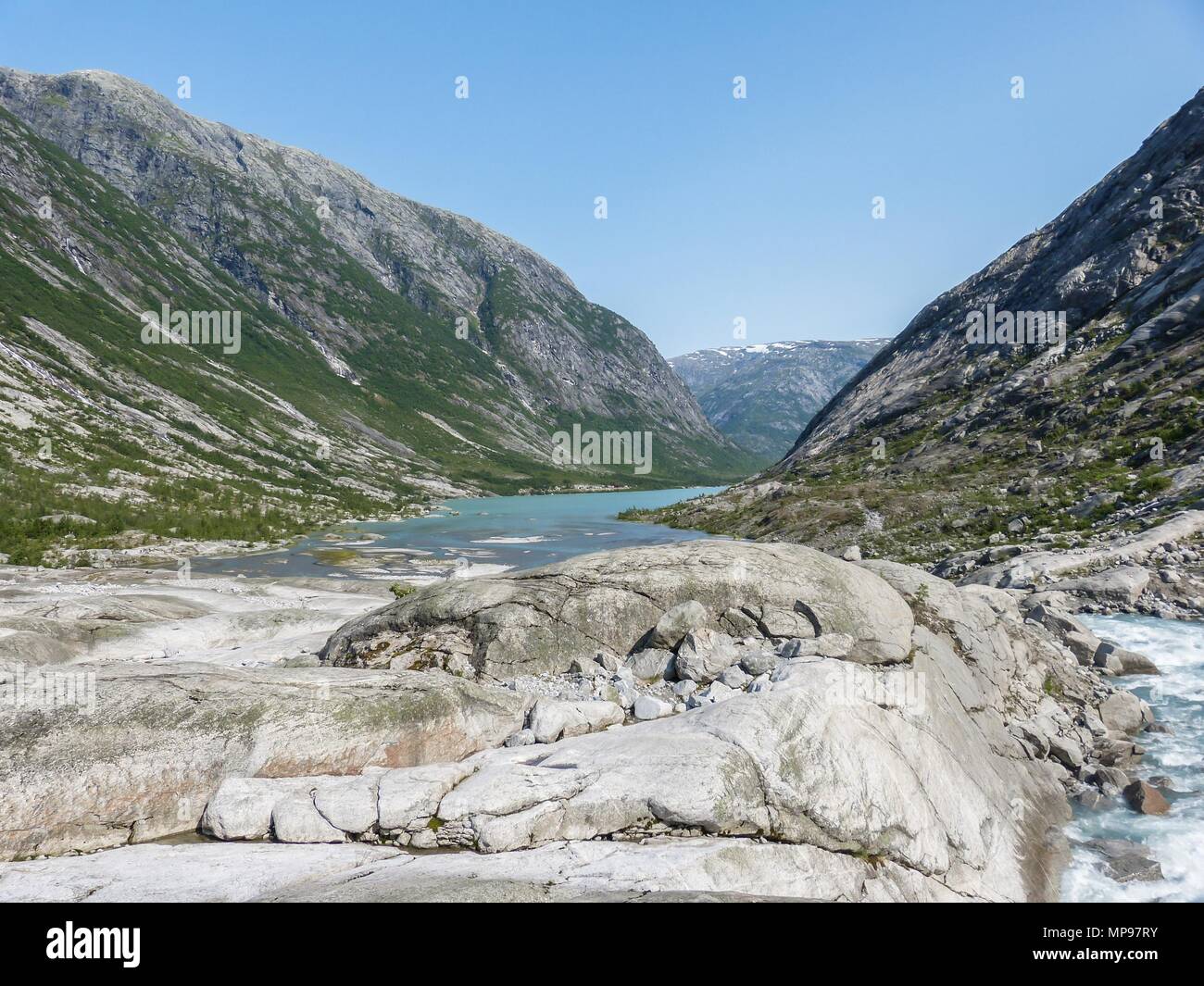 Nigardsbreen Gletscher in Sogn Fjordane - Norwegen Stockfoto