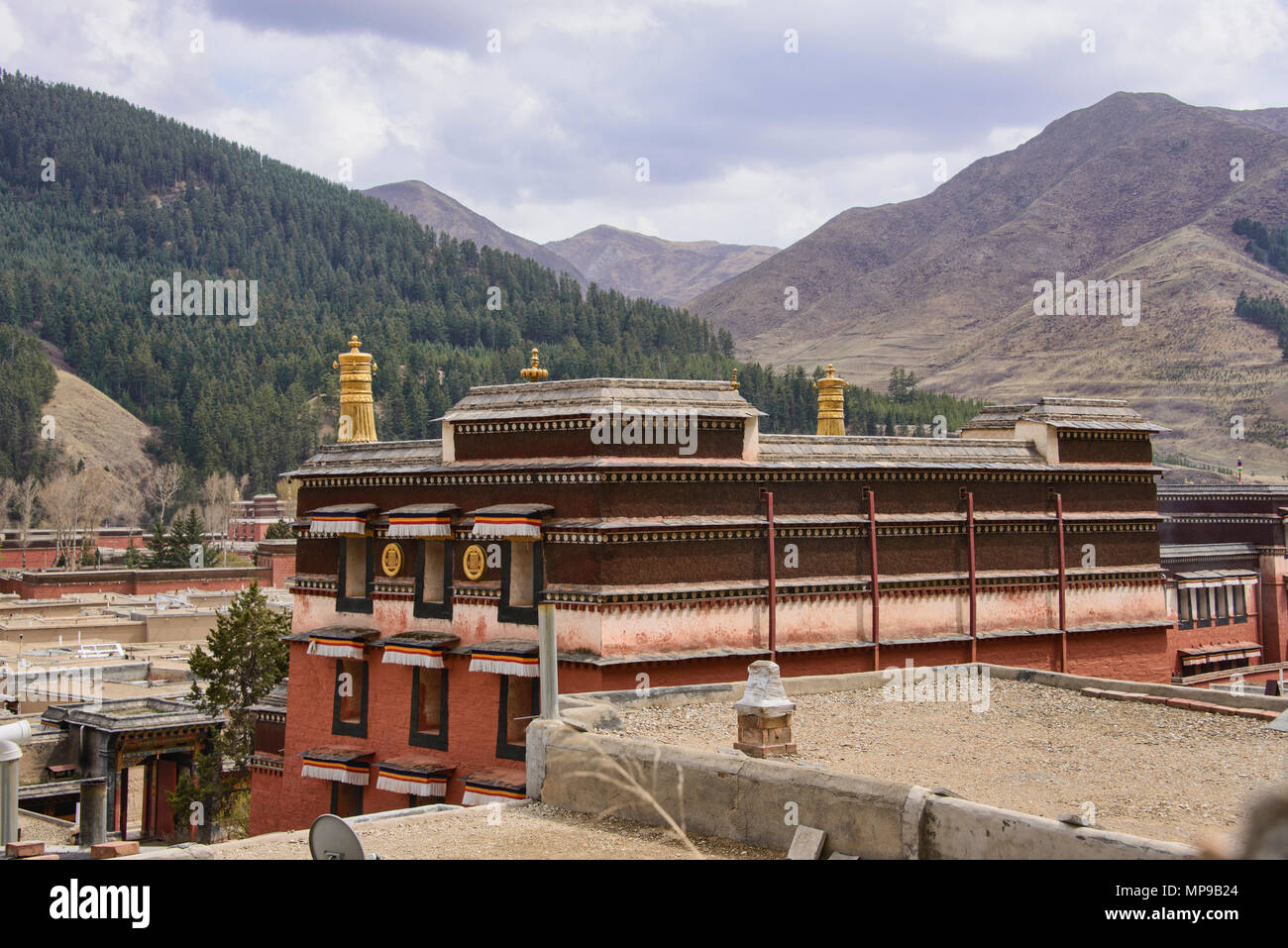 Labrang Monastery, Xiahe, Gansu, China Stockfoto