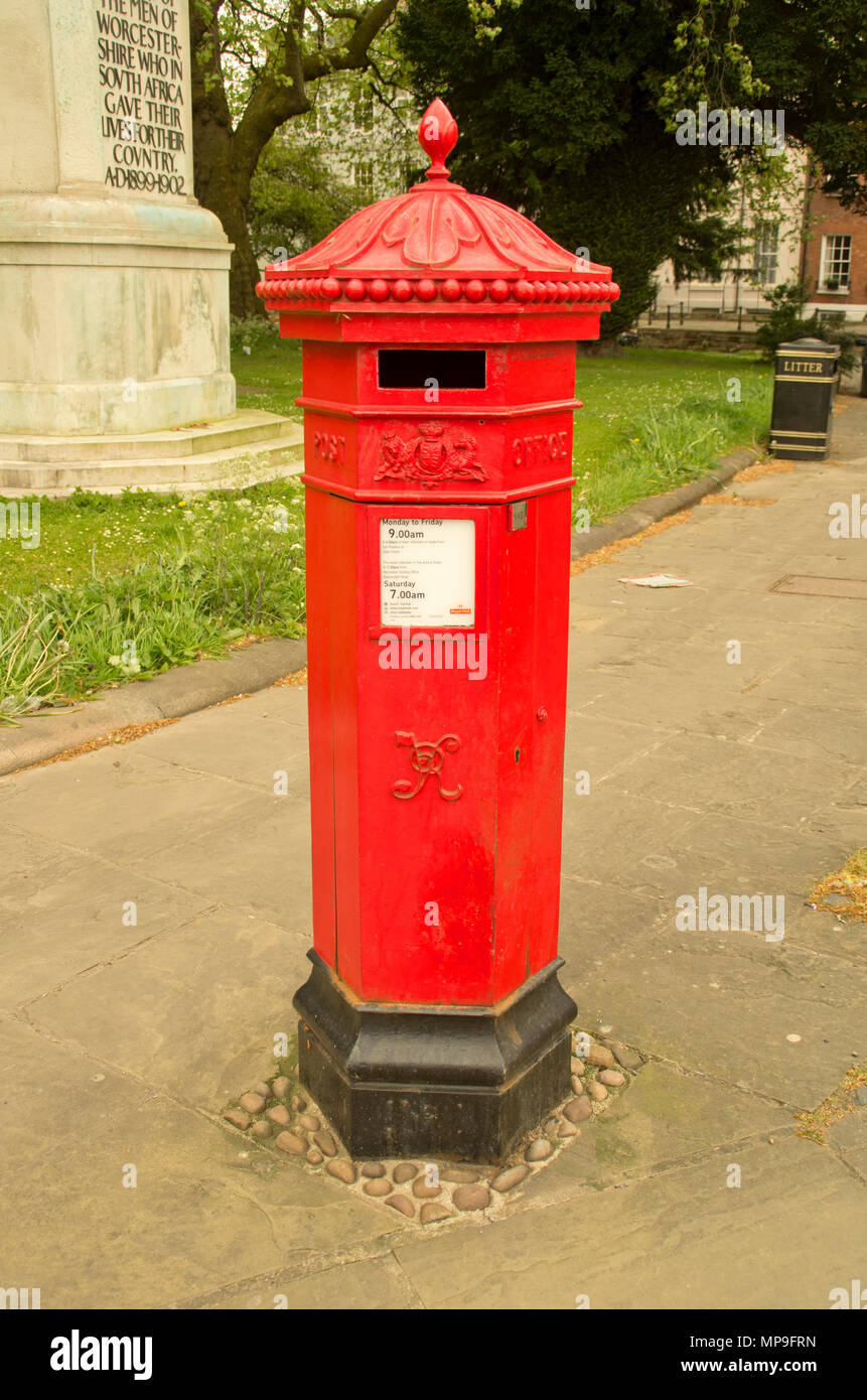 Viktorianische Penfold Typ Post Box Stockfoto