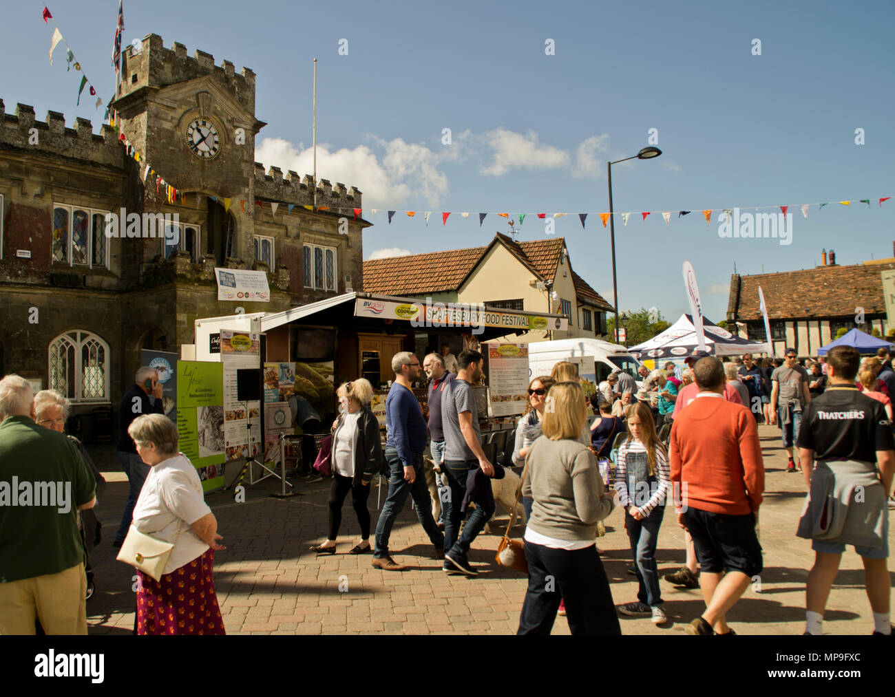 Shaftesbury Food Festival Stockfoto