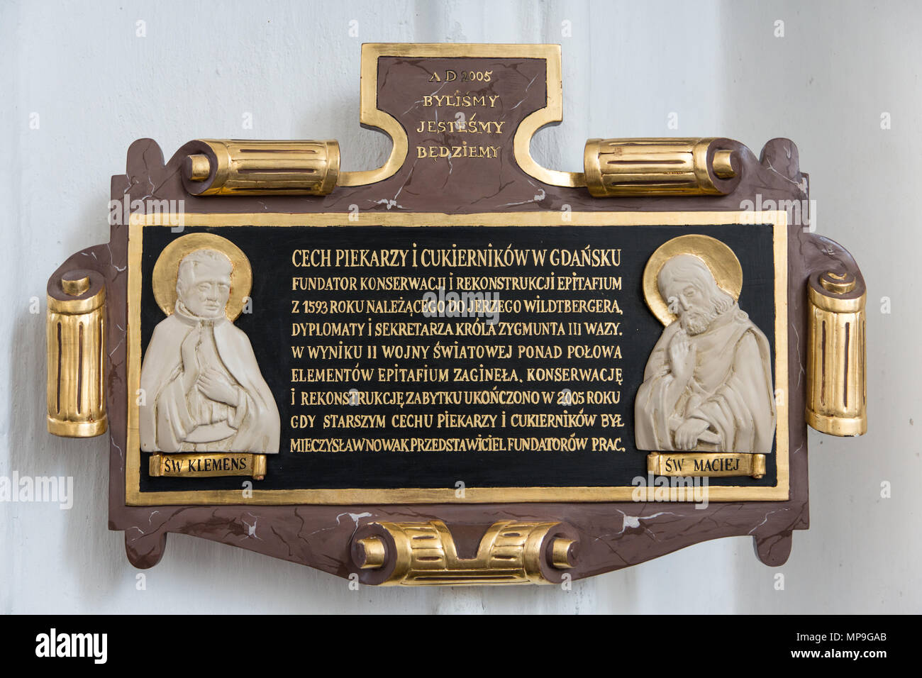 Danzig - Gdansk - Danzig. St. Mary's Church. Marienkirche. Stockfoto