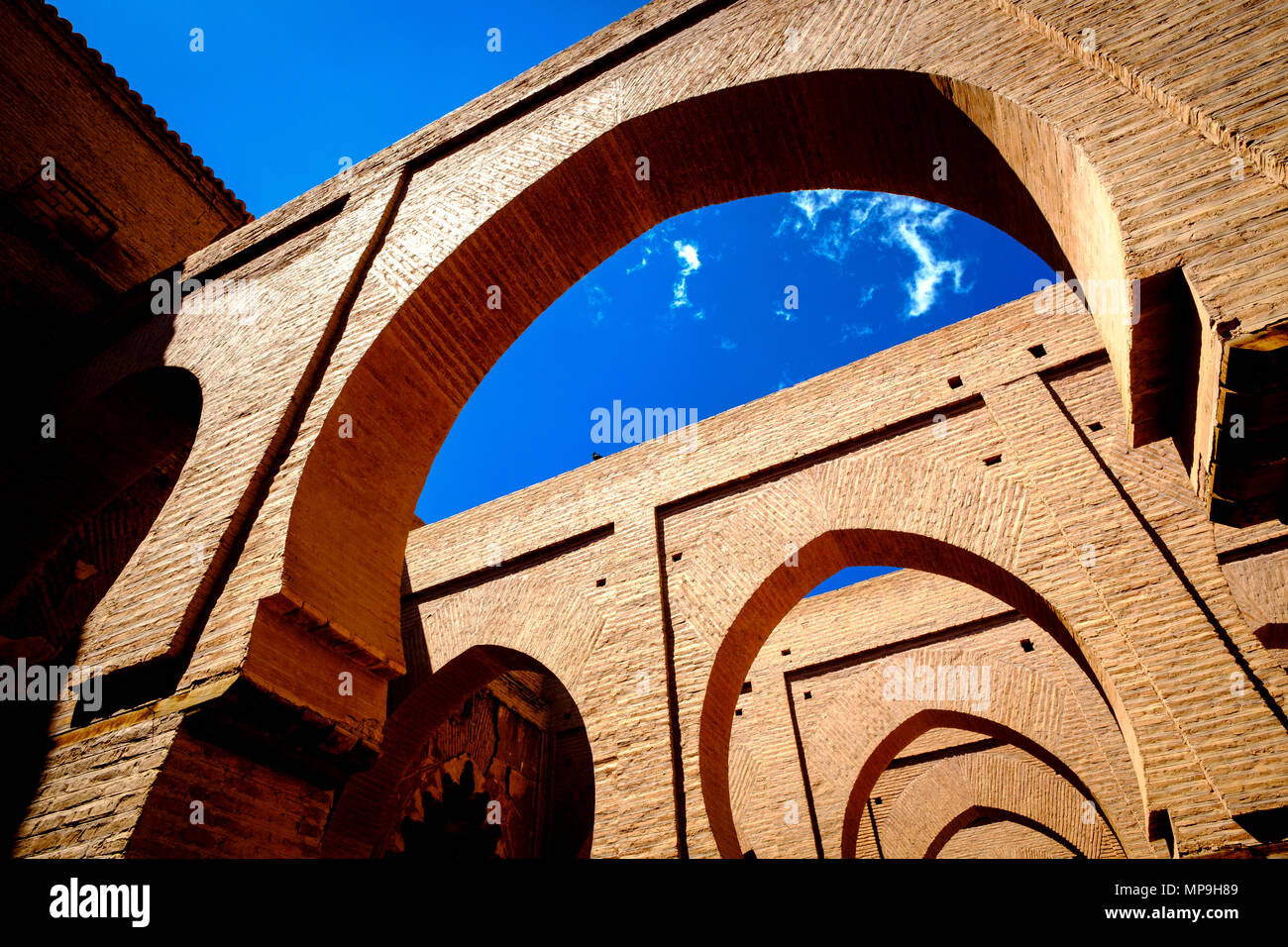 Innerhalb der Tinmel Moschee. Die tinmel Moschee ist eine Moschee im Hohen Atlas Mountains. Stockfoto