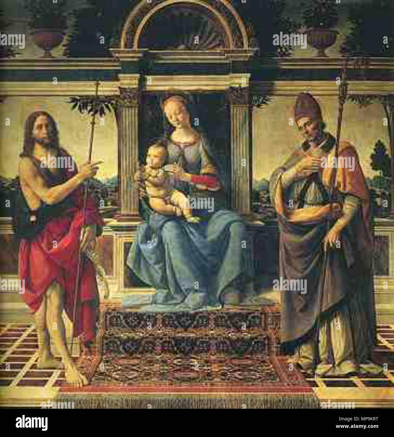 Madonna mit Kind und Heiligen. LORENZO DI CREDI Madonna di Piazza Dom