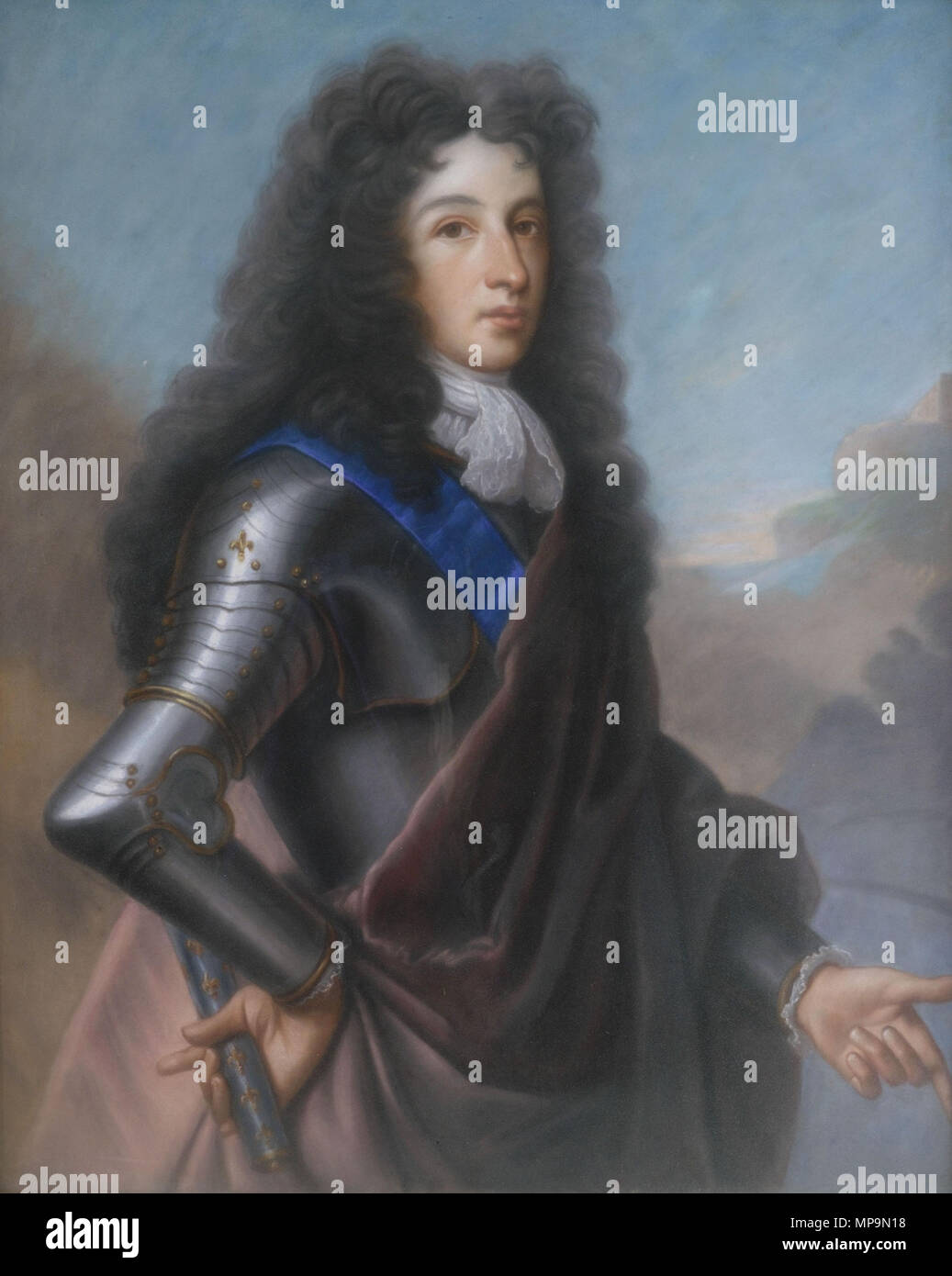 . Portrait des Ludwig v., Herzog von Burgund (1682-1712). 17./18. Jahrhundert. Nachdem Joseph Vivien (1657-1734) Alternative Namen Joseph Vivian; j.de Vivien Vivien Vivien.;;; j. vivien Beschreibung Französisch Portrait Maler und Pastellist Datum der Geburt / Tod 1657 vom 5. Dezember 1734 Ort der Geburt / Todes Lyon, Frankreich Bonn Behörde: Q 375783 VIAF: 15036431 ISNI: 0000 0001 2121 8269 ULAN: 500013082 LCCN: Nr. 2011138868 WGA: VIVIEN, Joseph WorldCat 823 Louis Herzog von Burgund nach Joseph Vivien Stockfoto