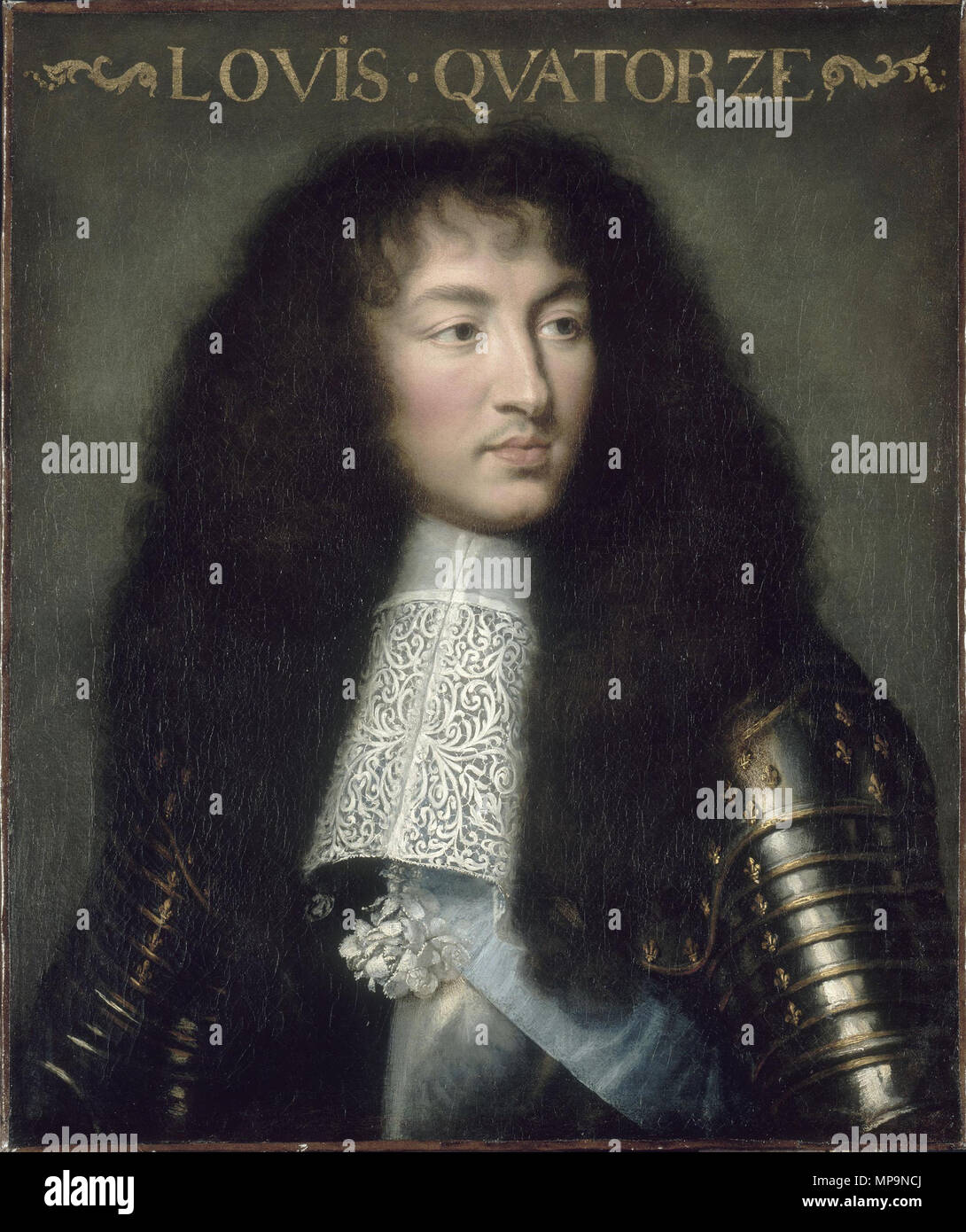 . Français: Louis XIV, Roi de France et de Navarre. ca. 1662. 824 Louis XIV. Stockfoto