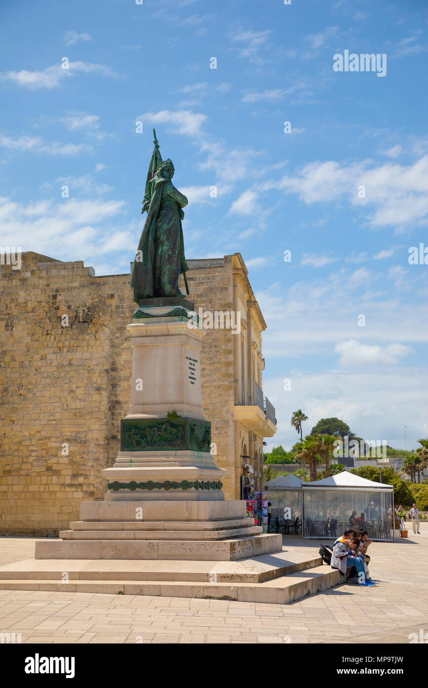 Otranto, Italien - 18.05.2018: Kastell von Otranto im südlichen Teil von Italien, Europa Stockfoto