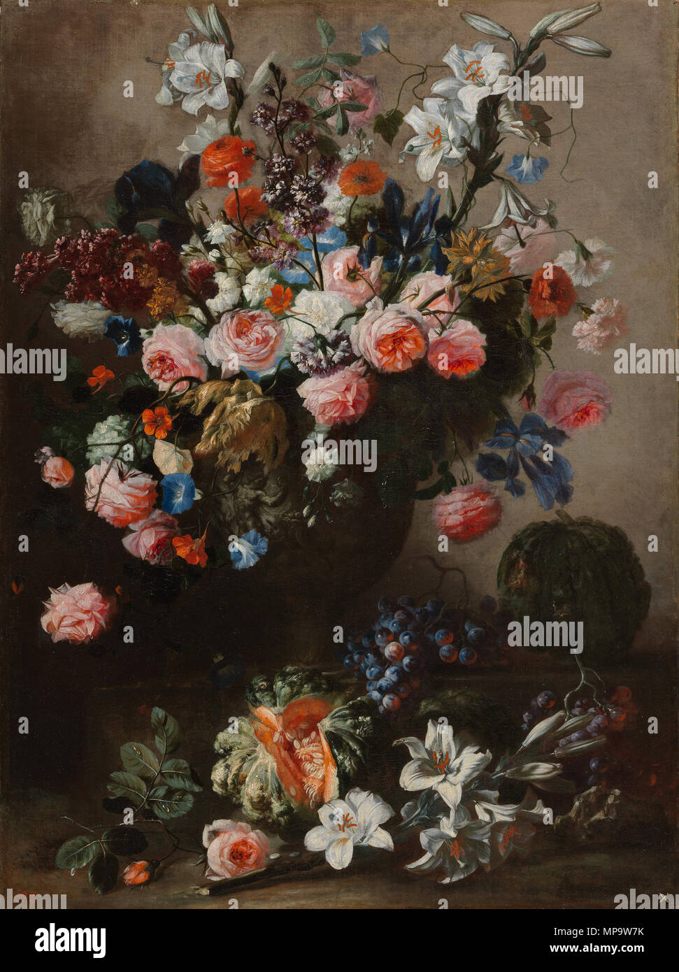 . Español: Florero, óleo sobre lienzo, 130 x 97 cm, Madrid, Museo del Prado. um 1700. Franz Werner Tamm (1658-1724) Alternative Namen Frans Werner Tamm Beschreibung Deutsche Maler und botanischen illustrator Datum der Geburt / Tod 1658 1724 Ort der Geburt / Tod Hamburg Wien Arbeit Zeit Barock Authority control: Q 830611 VIAF: 42646452 ISNI: 0000 0000 6676 11273 ULAN: 500017541 LCCN: Nr 2001016169 WGA: TAMM, Franz Werner von Tamm - Florero WorldCat 1159 Stockfoto
