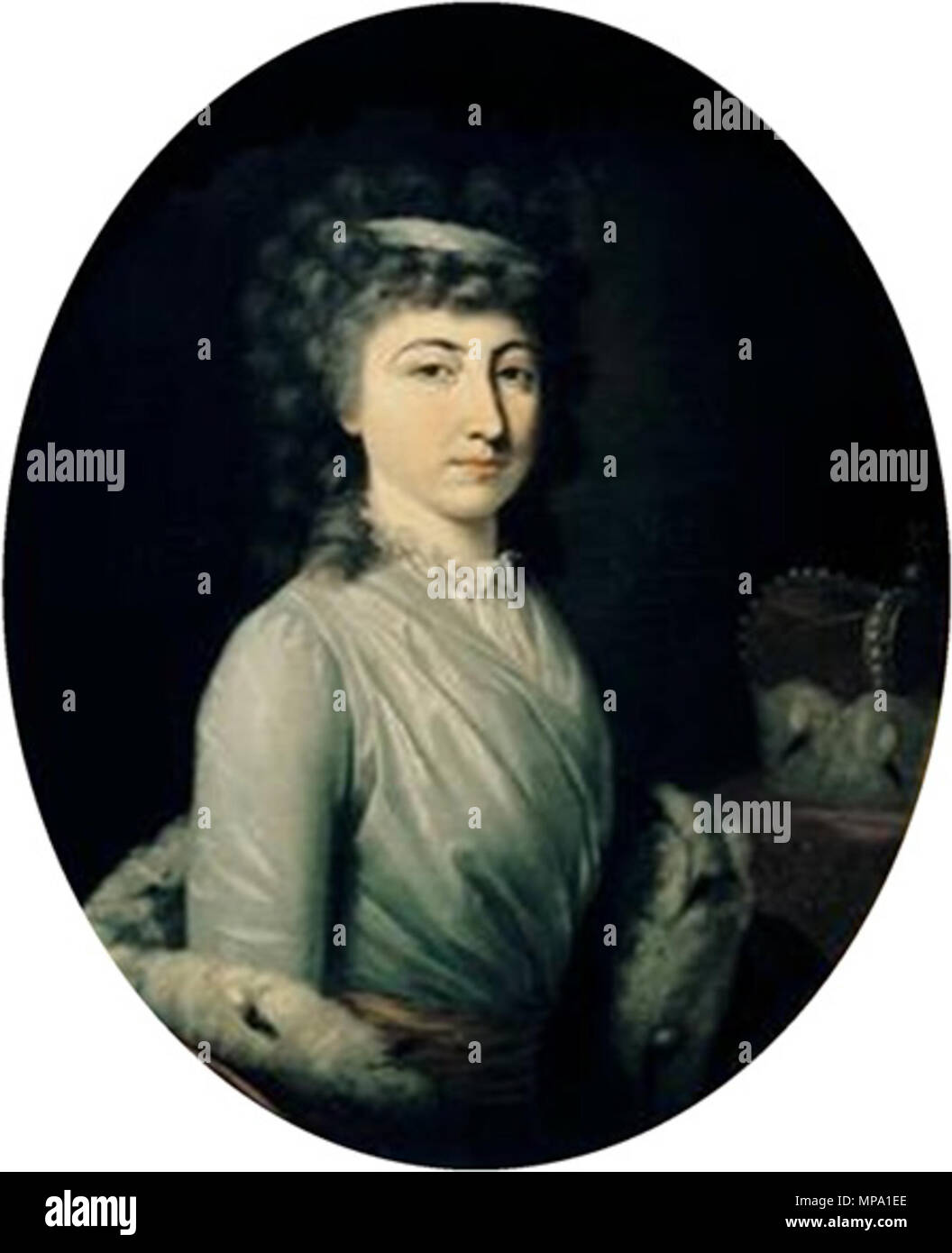 Deutsch: Maria Leopoldine v. Bayern Maria Leopoldine von Österreich-Este, kurfürstin von Bayern ca. 1795-1799. 857 Maria Leopoldine von Österreich-Este, oval Stockfoto