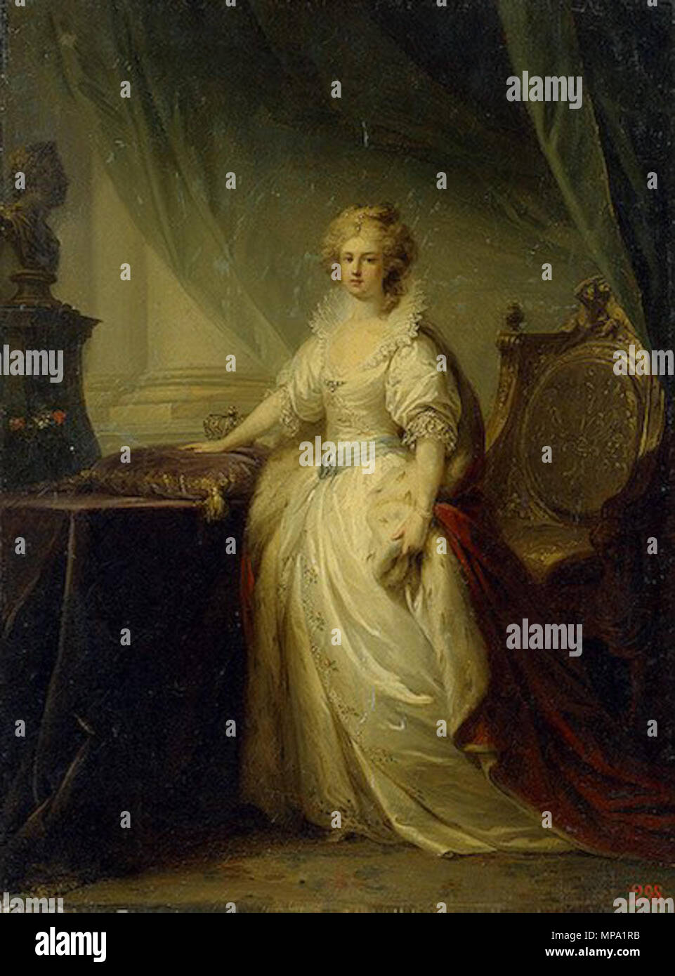 Portrait von Maria Fjodorowna (1759-1828), Zarin von Russland aus dem 18. Jahrhundert. 859 Mariafeodorovna (Sophie Dorothea) 3 Stockfoto