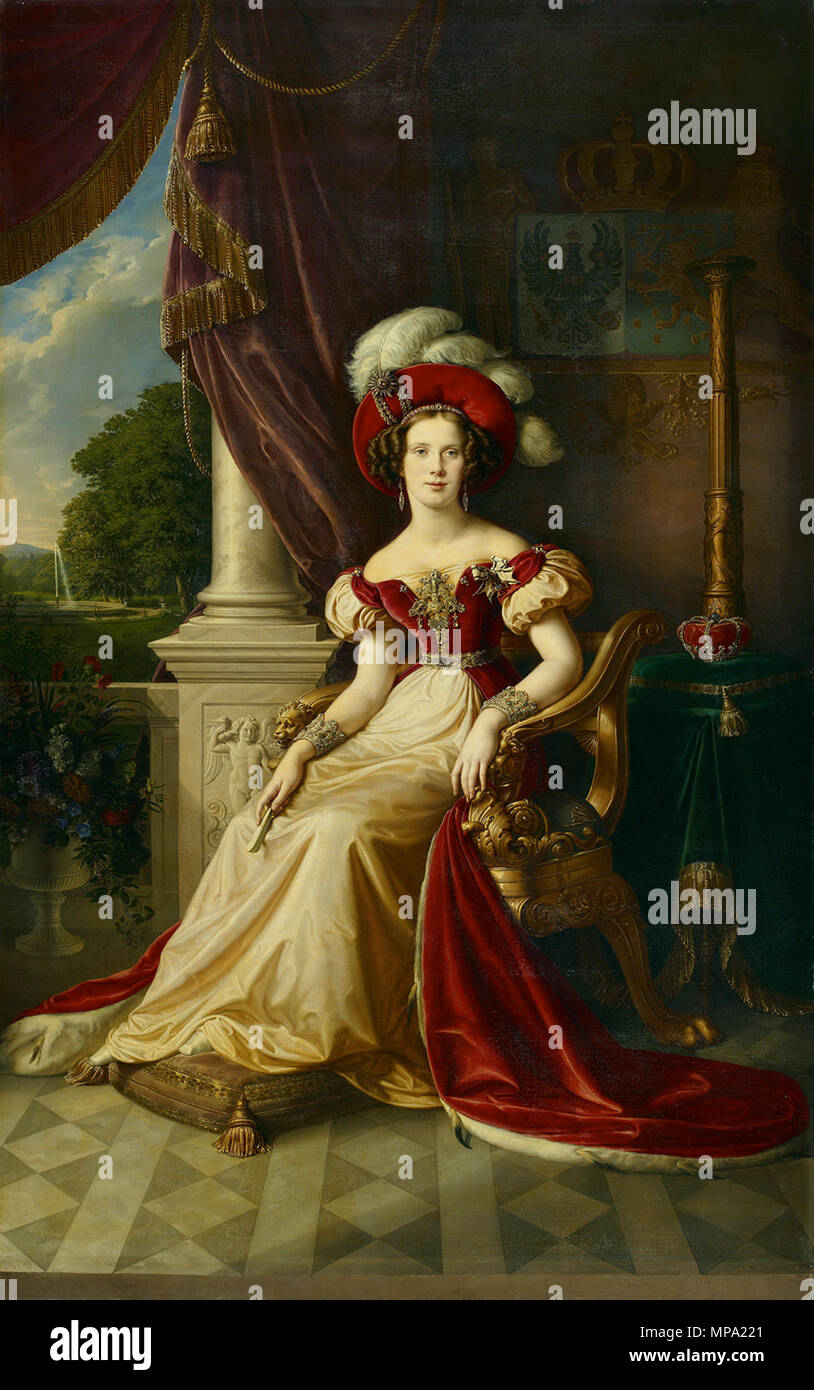 Prinses Marianne van Nederland (1810-1883) - Porträt der Frau Prinzessin Albrechts von Preußen. Als Geschenk für die Stadt Amsterdam 1832 bestimmt. 1247 Karl Wilhelm Wach (toegeschreven) - prinses Marianne van Nederland, 1832 (Amsterdam Museum) Stockfoto Prinses Marianne van Nederland (1810-1883) - Porträt der Frau Prinzessin Albrechts von Preußen. Als Geschenk für die Stadt Amsterdam 1832 bestimmt. 1247 Karl Wilhelm Wach (toegeschreven) - prinses Marianne van Nederland, 1832 (Amsterdam Museum) Stockfoto