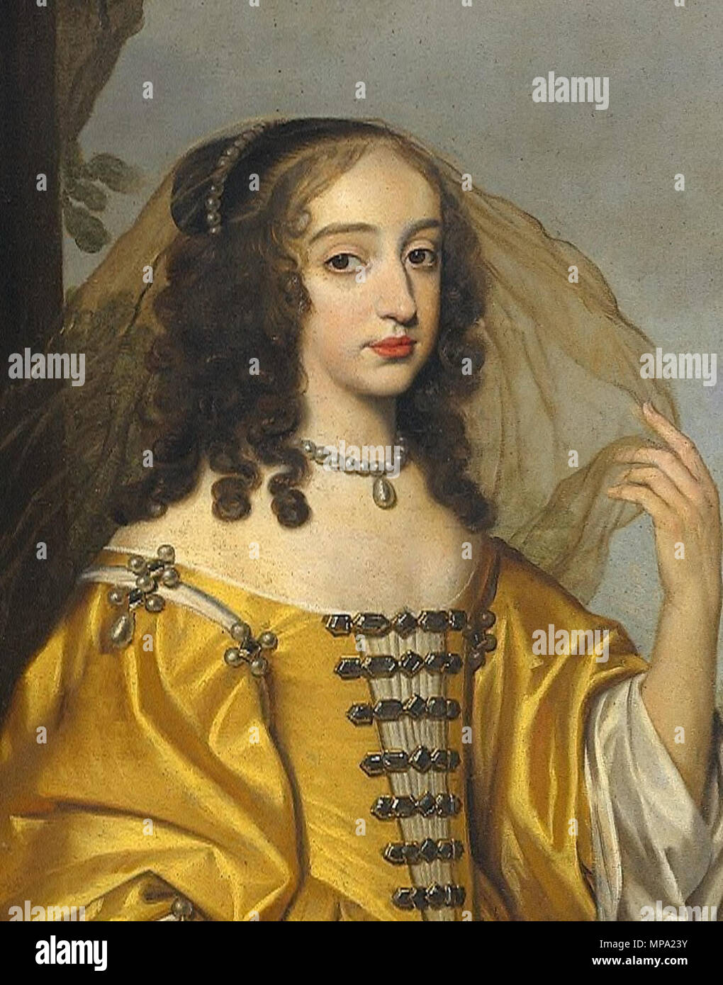 . Français: Détail Le Portrait de Marie Henriette Stuart. 9. September 2012, 16:23:04. Gerard van Honthorst (1592 - 1656) Alternative Namen Gerard Honthorst, Gerard Hermansz. van Honthorst, Gerardus Honthorst, Gerrit van Honthorst Hondhorst, Gerrit, Gerrit van Honthorst, Gherardo Fiammingo, Gherardo della Notte, Gherardo delle Notti, Gherardo Delle Notti Beschreibung niederländische Maler, Grafiker und Maler Geburtsdatum / Tod 4. November 1592 bis 27. April 1656 Ort der Geburt / Todes Utrecht Utrecht arbeiten Ort Utrecht, in Rom (1610 - 1620), Utrecht (1620 - 1628), London (Mai 1628-Dez. Stockfoto