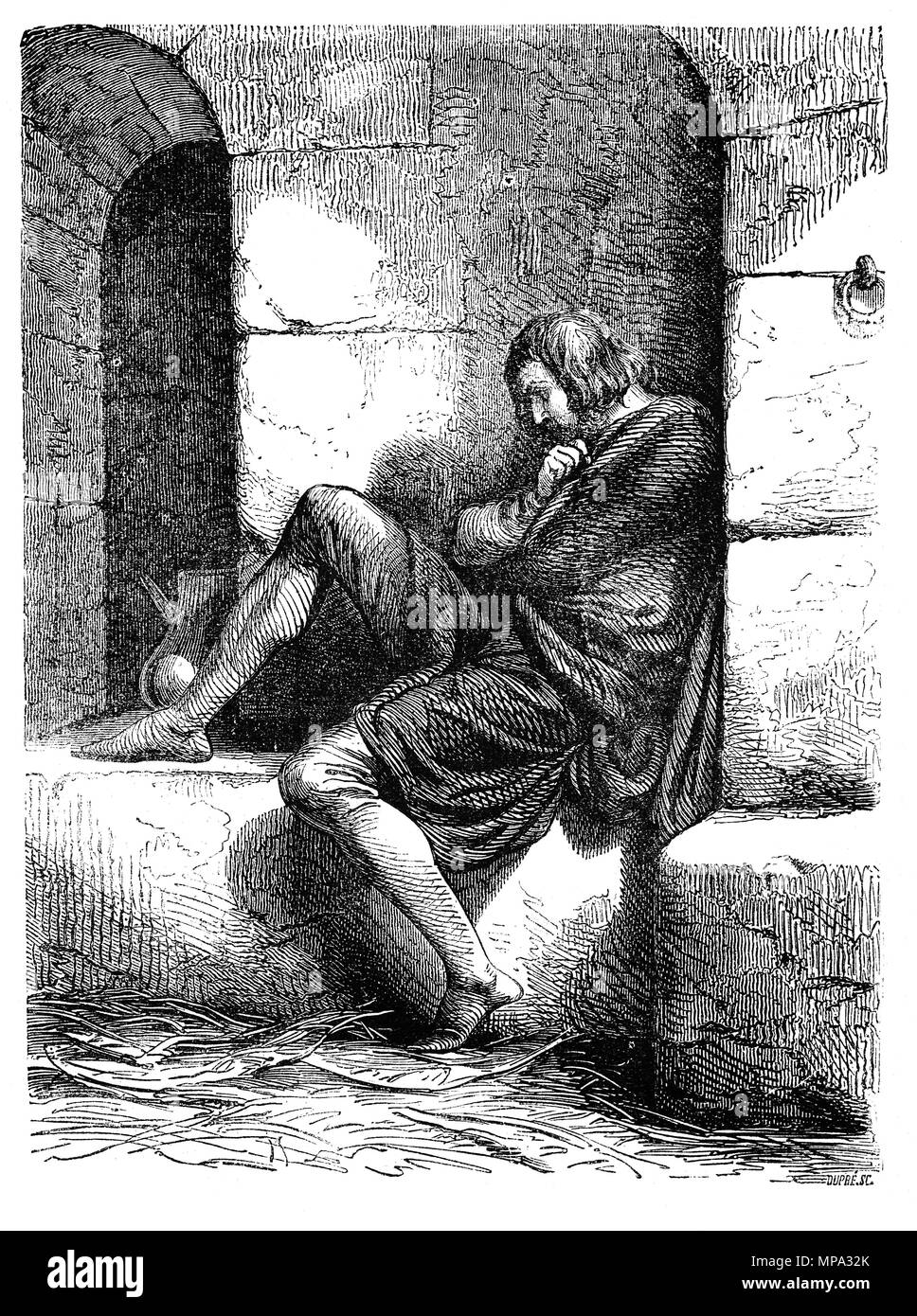 Robert Curthose (1051-1134), Herzog der Normandie, von 1087 bis 1106 in Cardiff Castle inhaftiert. Er war eine erfolglose Antragsteller auf den Thron des Königreichs England. Der Sohn von Wilhelm dem Eroberer, Robert's Herrschaft als Herzog für die Uneinigkeit mit seinen Brüdern Wilhelm II. und Heinrich I. in England festgestellt wird. In 1106, Henry Robert's Army entscheidend besiegte in der Schlacht von Tinchebray nach der, Robert wurde in Devizes Castle für zwanzig Jahre inhaftiert, bevor Sie das Schloss von Cardiff, wo er in seinem Anfang der 80er Jahre gestorben. Stockfoto