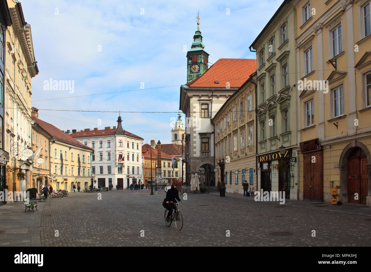Ljubljana Altstadt Stockfoto