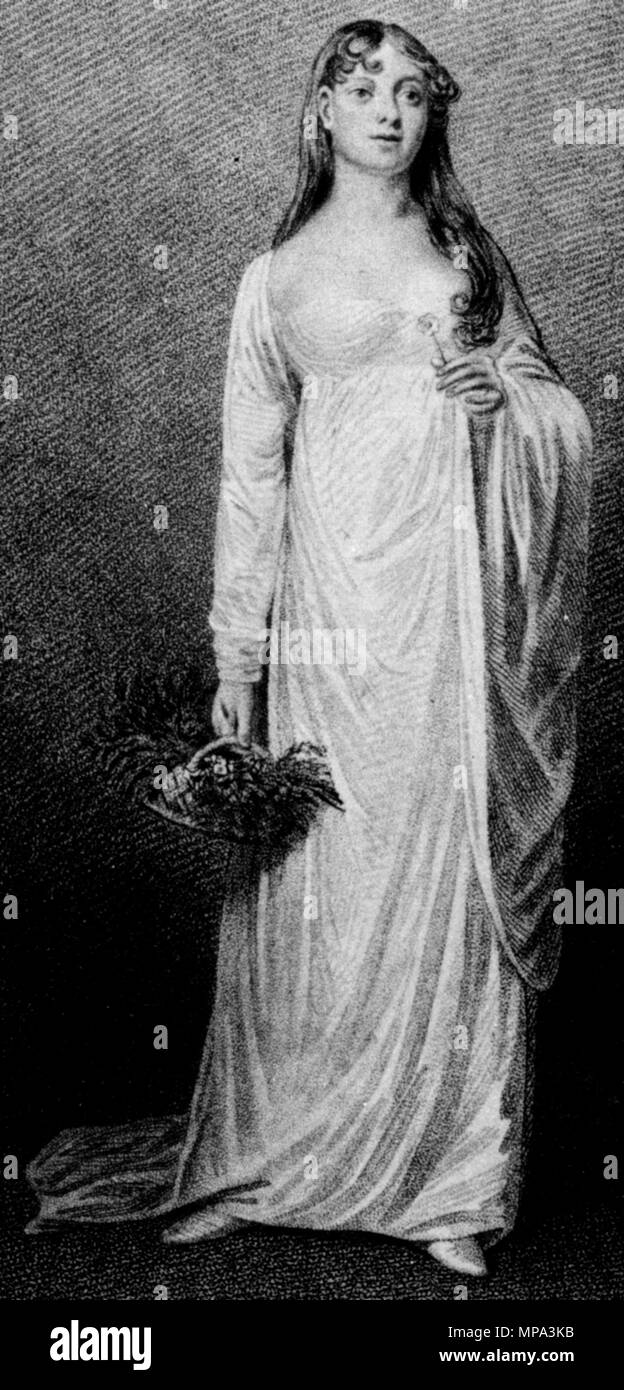 . Mary Catherine Bolton (danach Lady Thurlow) (1790-1830) als Ophelia in William Shakespeares Hamlet im Jahre 1813, gegenüber John KEMBLE's Hamlet. 1813. Unbekannt 867 Mary Catherine Bolton als Ophelia 1813 Stockfoto