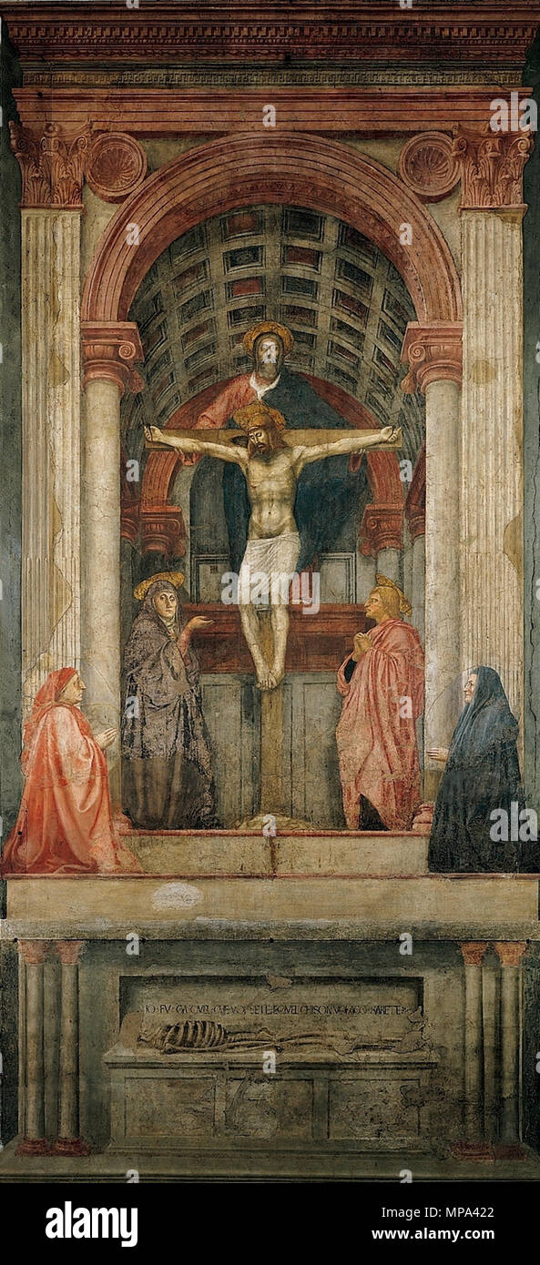 868 Masaccio, trinità Stockfoto