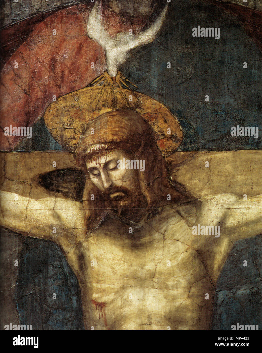 868 Masaccio, Trinità, dettaglio Stockfoto