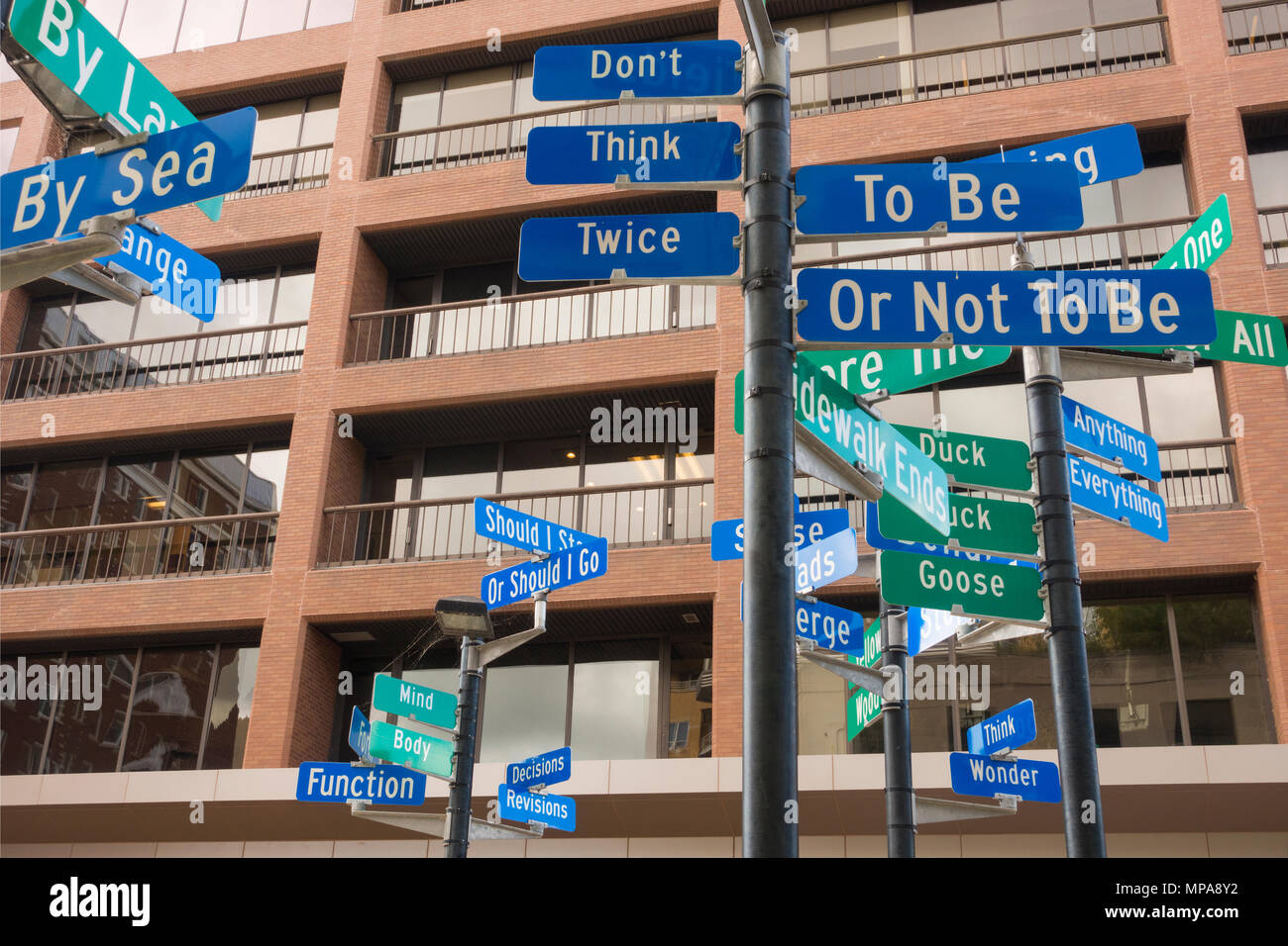 Interaktive öffentliche Kunstwerke Madison Wisconsin Stockfoto