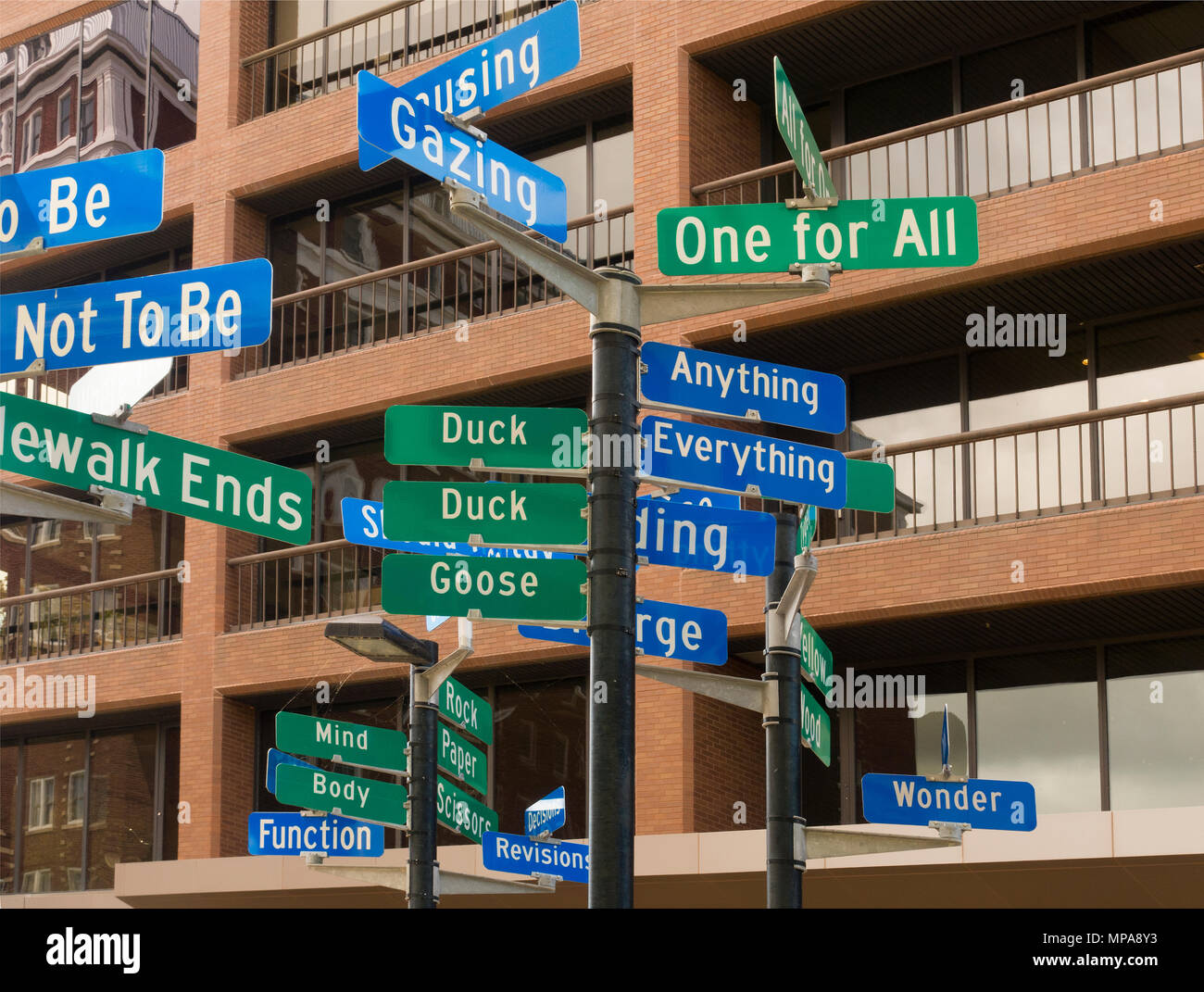 Interaktive öffentliche Kunstwerke Madison Wisconsin Stockfoto