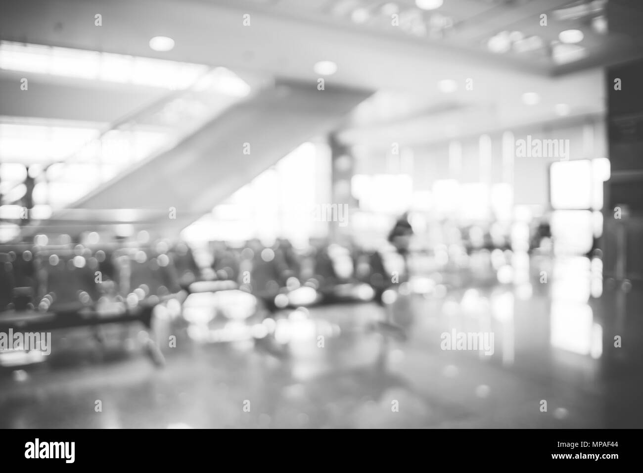 Blur Hintergrund der Patienten warten auf siehe Arzt am Krankenhaus, abstrakten Hintergrund. Stockfoto